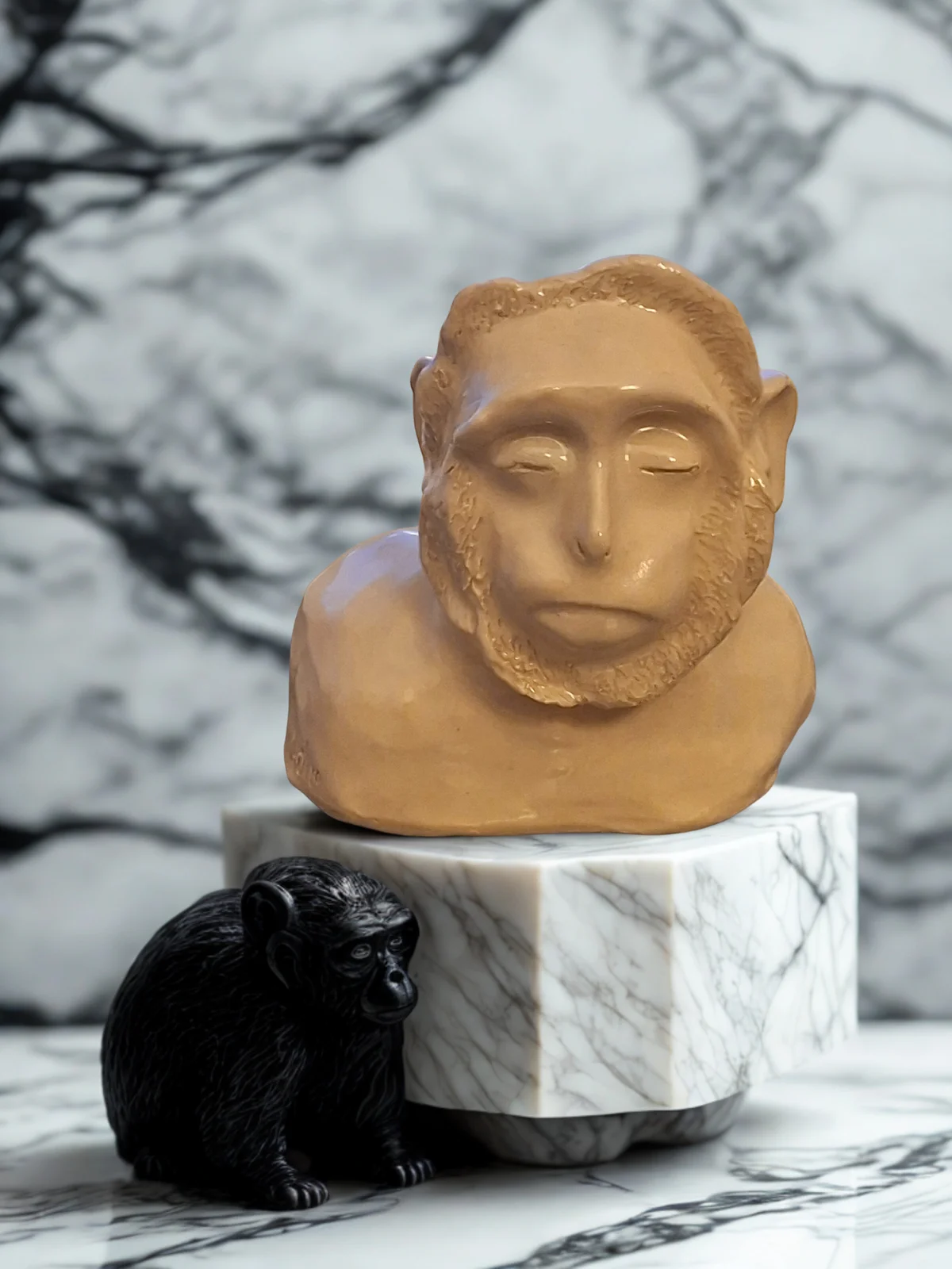 Skulptur Den lilla tänkaren av Katrin Derholm