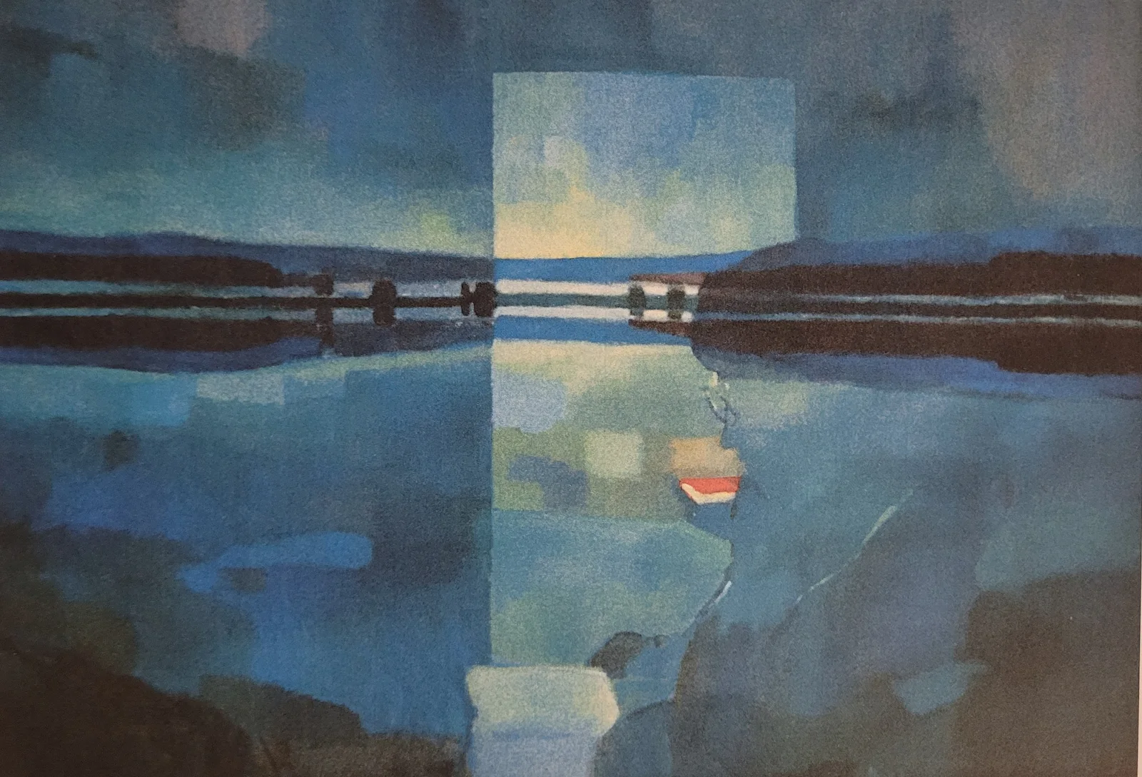 Akrylmålning Triptyk 3 av Tove Jacobsson