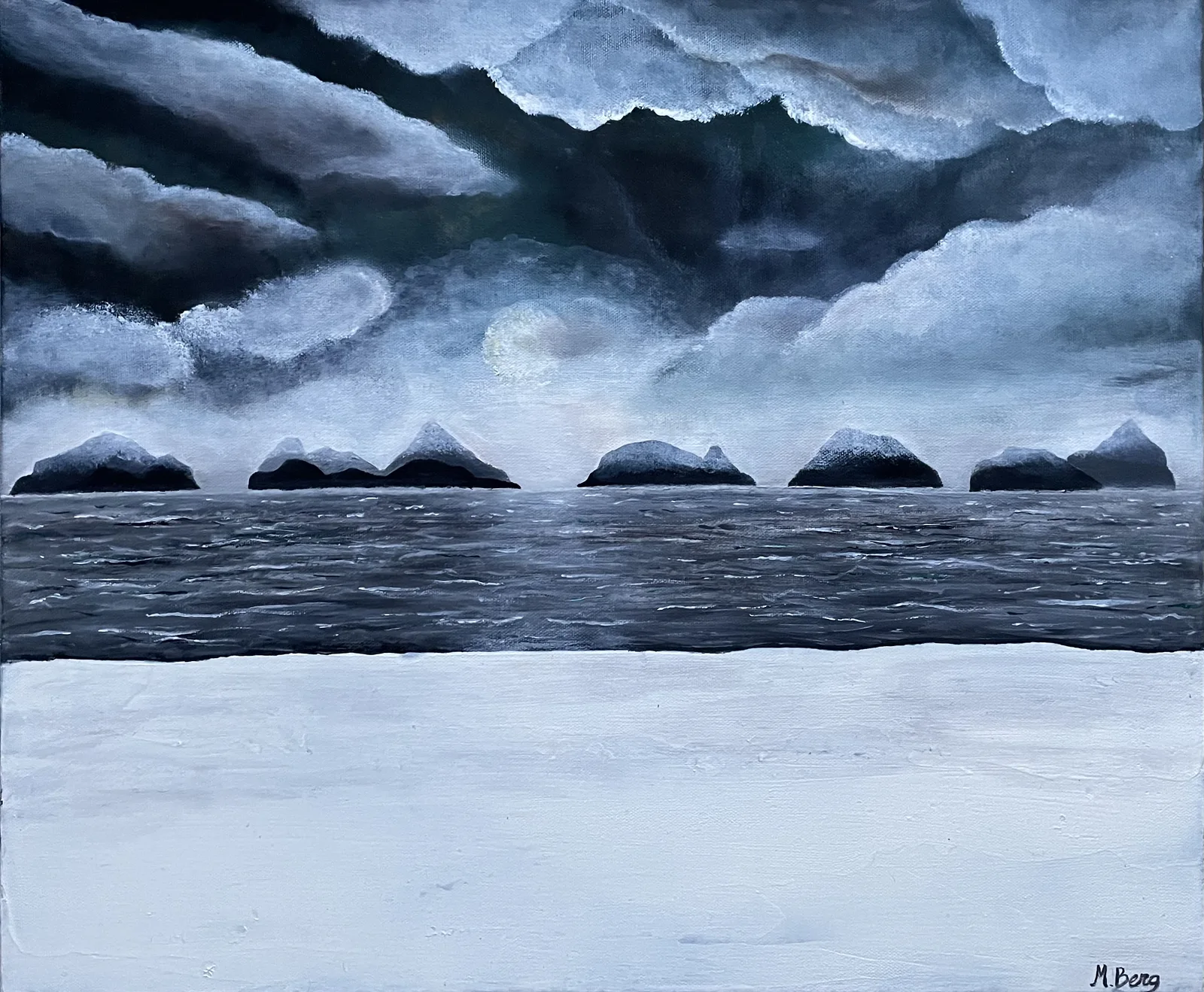 Akrylmålning av Maria Berg