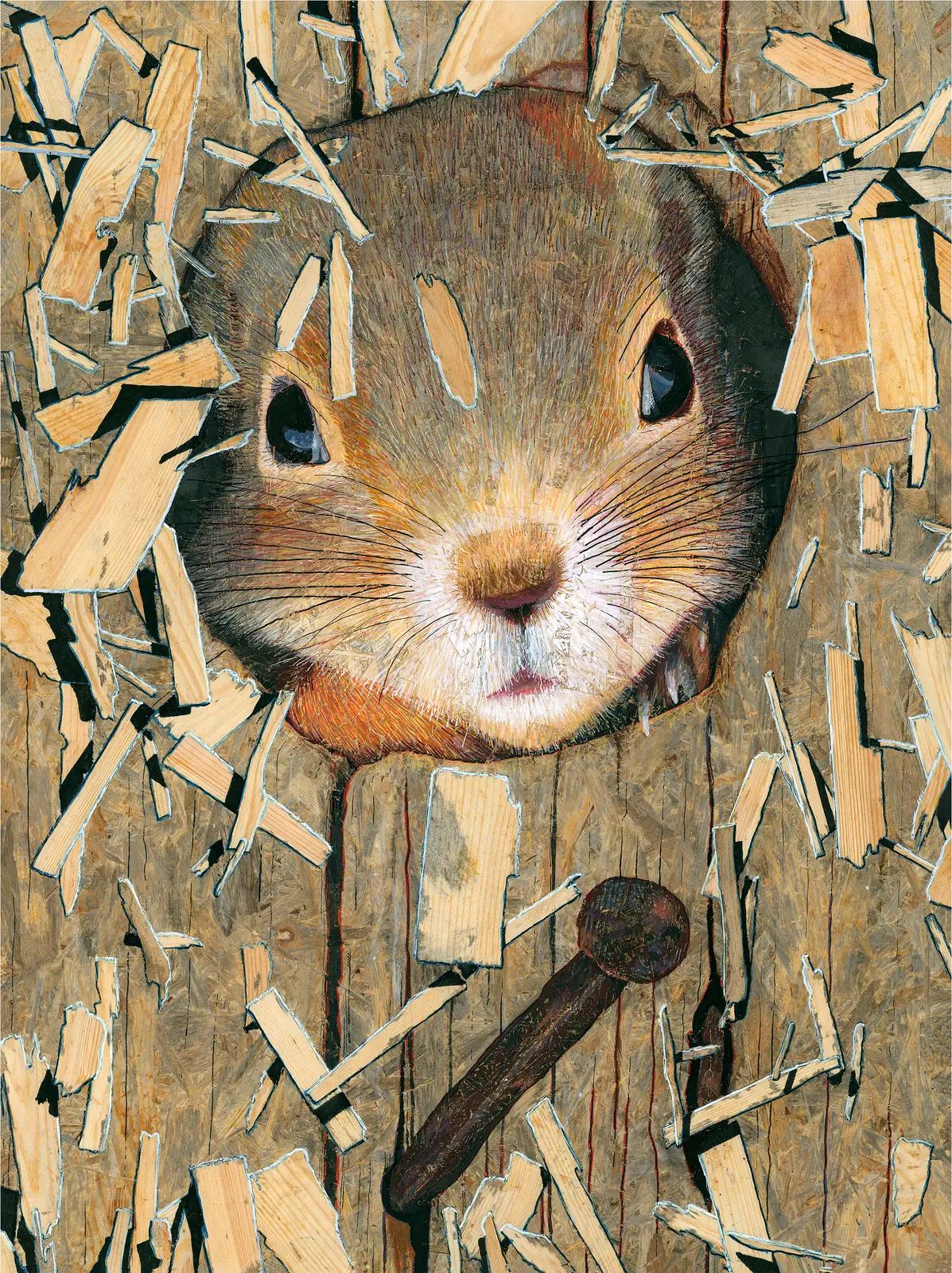 Akrylmålning Sötnosen av Hans Blom