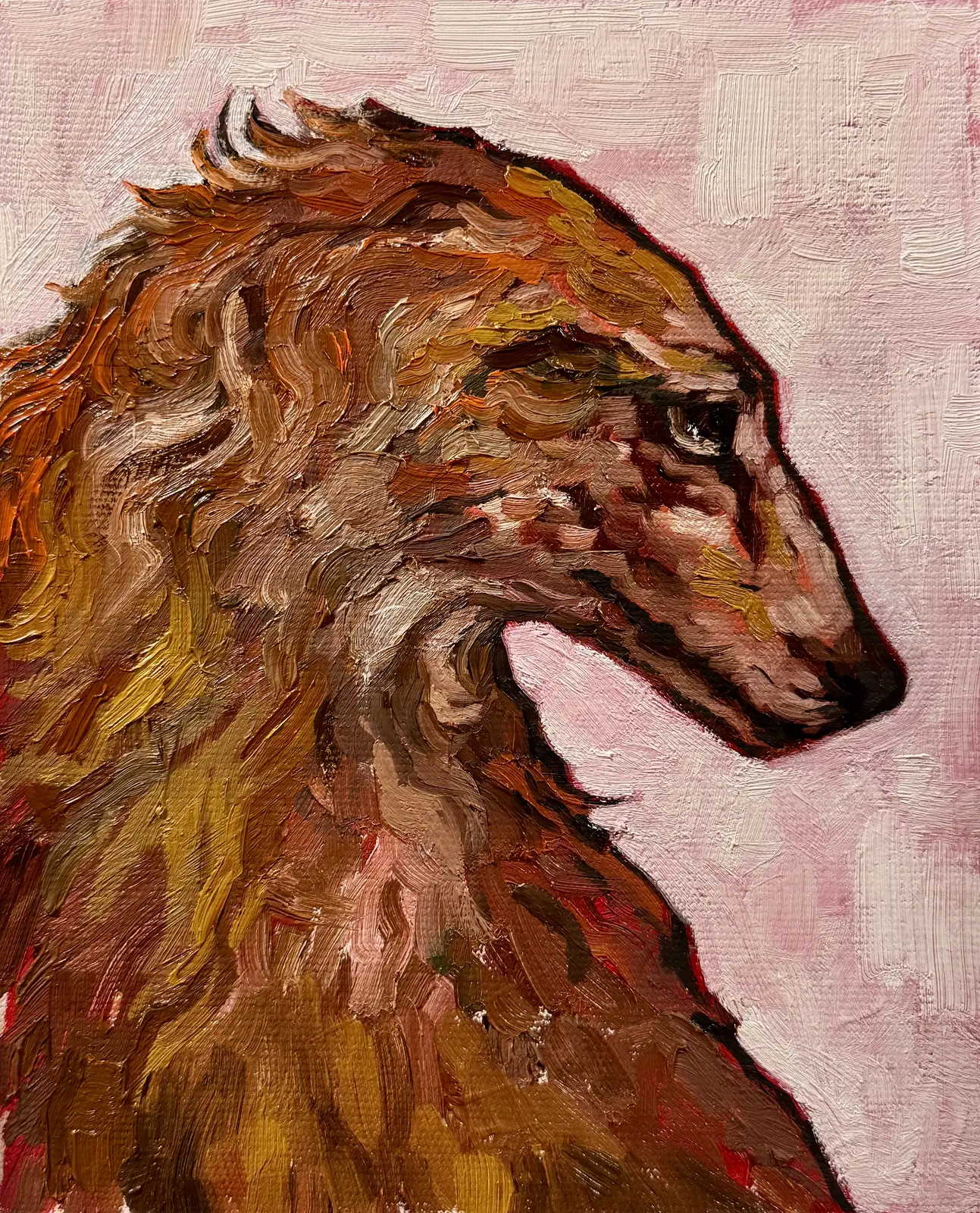 Oljemålning Borzoi av Ekaterina Dutkevich