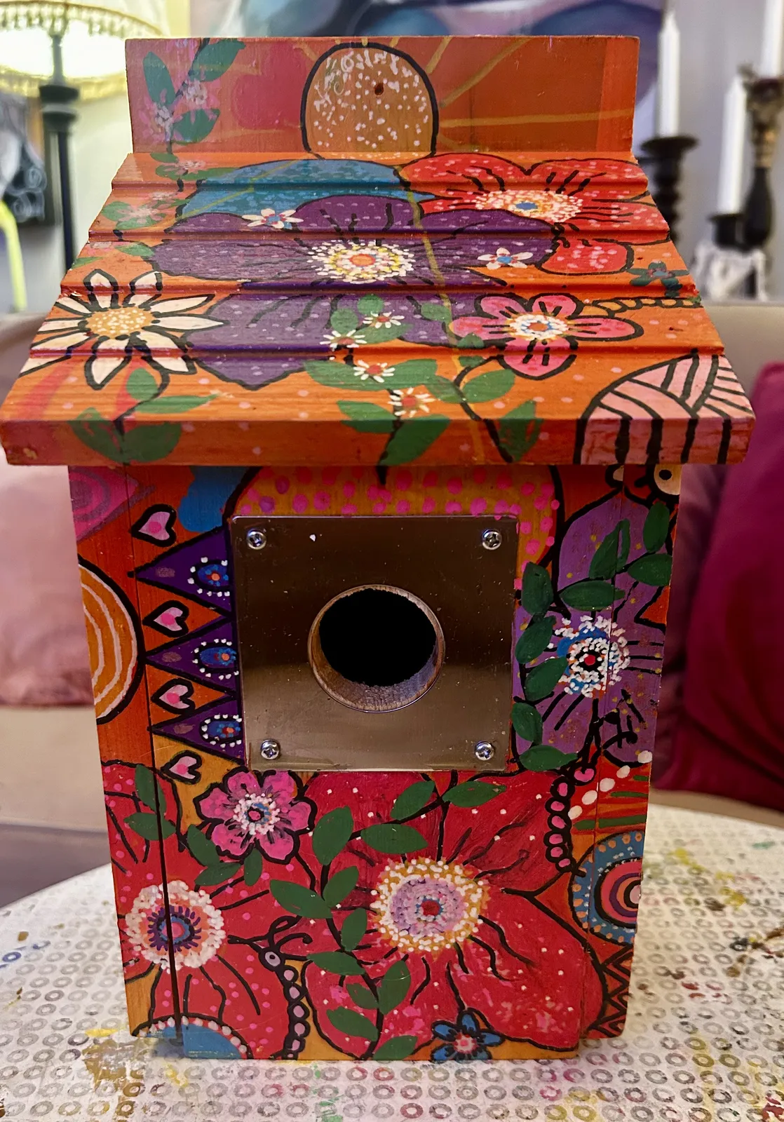 Akrylmålning Poppy av Susanne Lovén