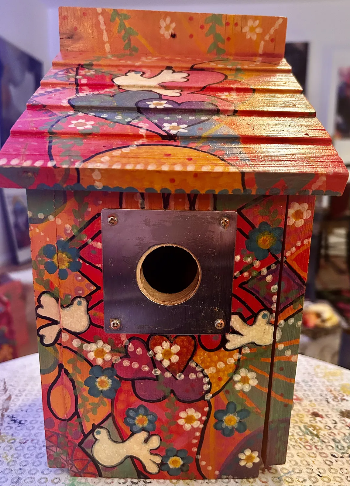 Akrylmålning Daisy av Susanne Lovén