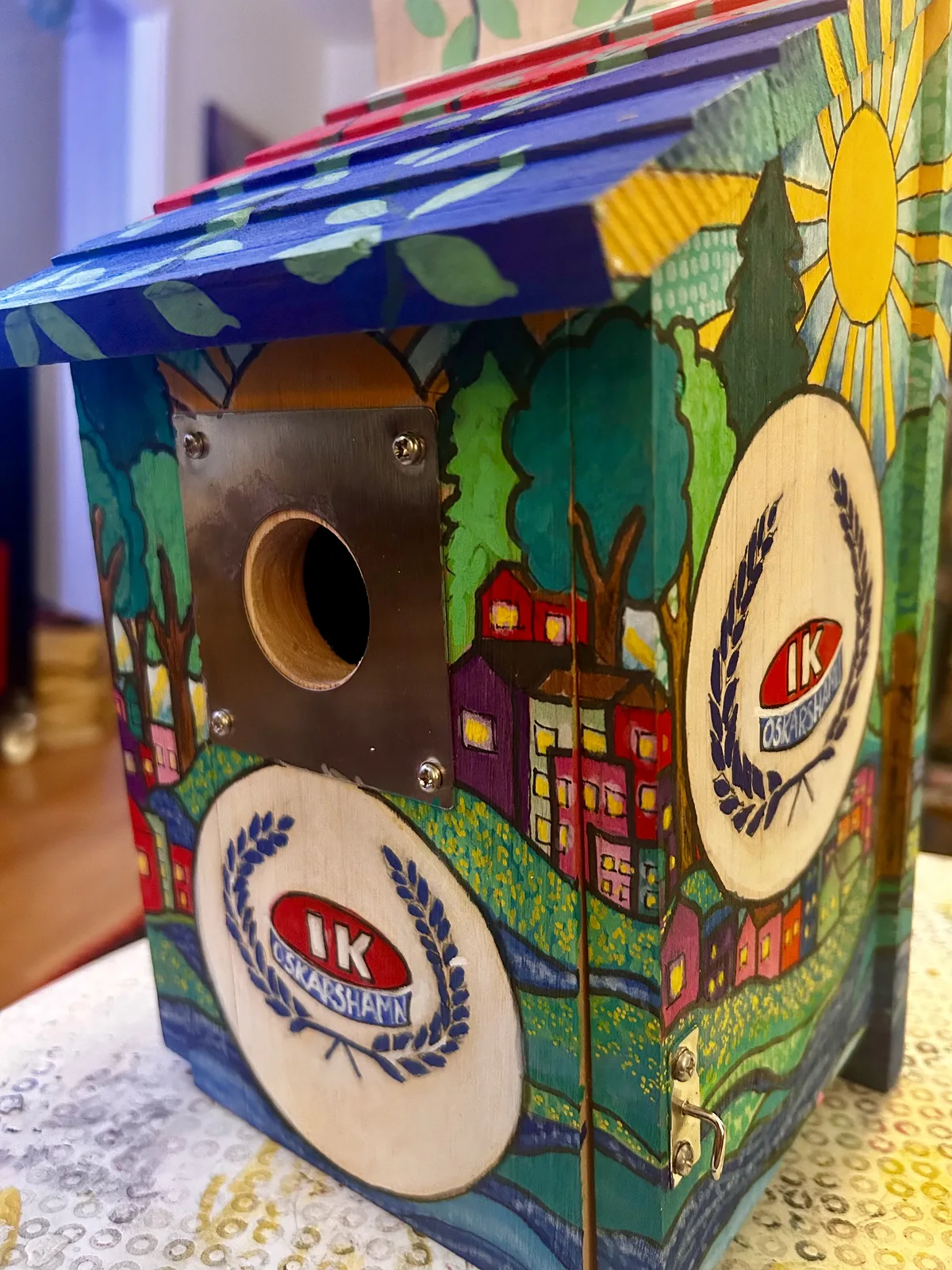 Akrylmålning IK Oskarshamn av Susanne Lovén