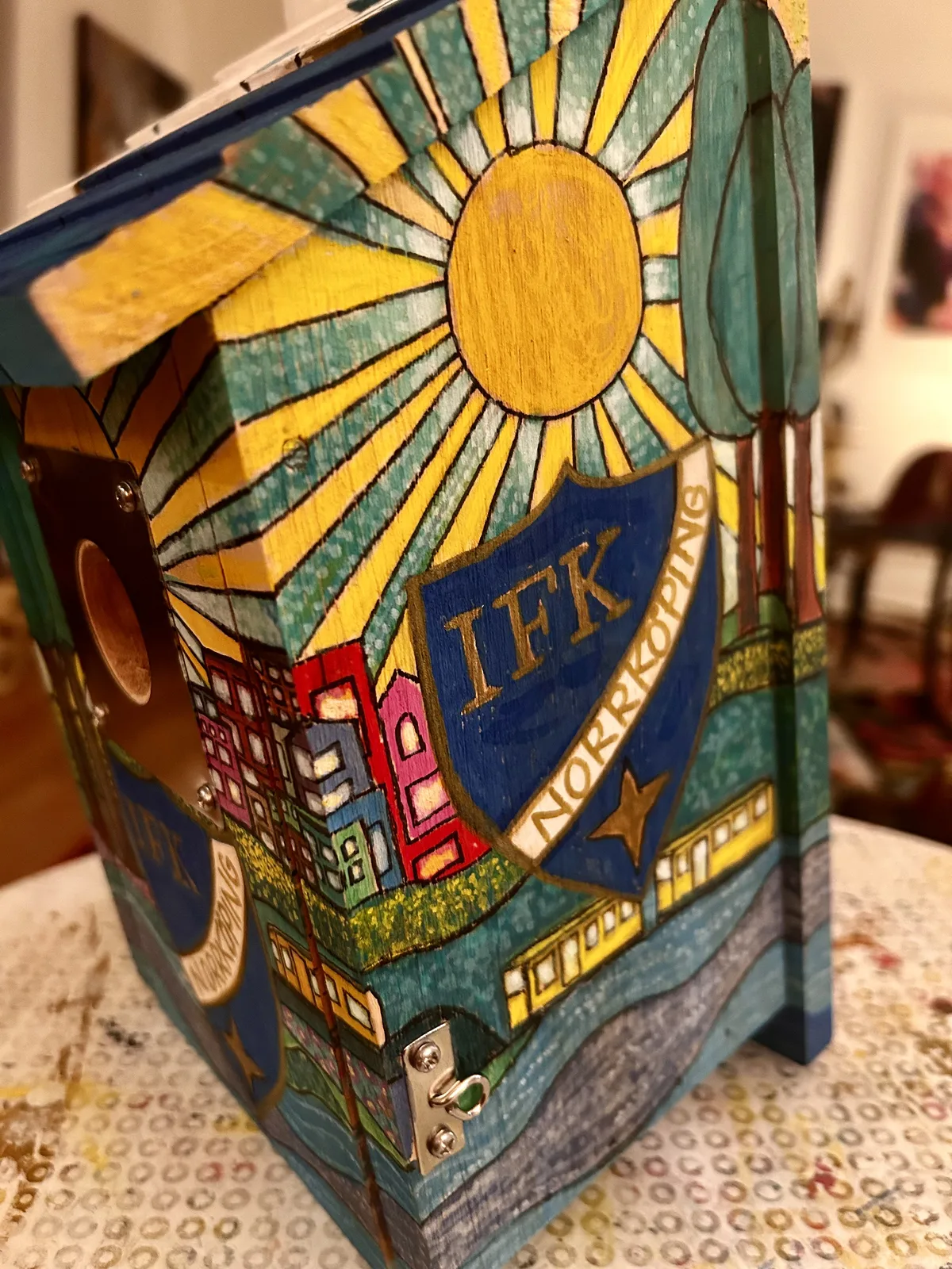 Akrylmålning IFK Norrköping av Susanne Lovén