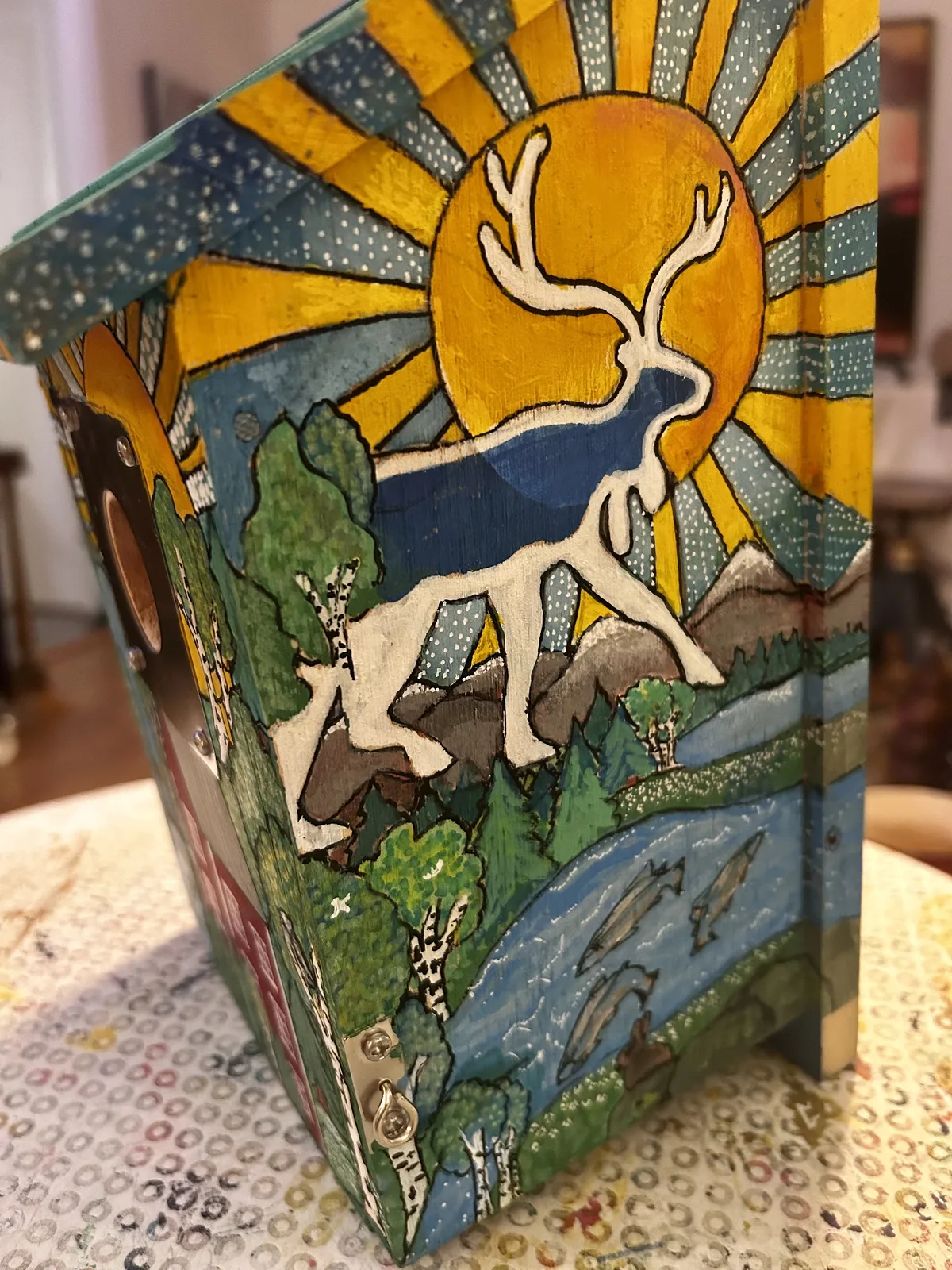 Akrylmålning Rewilding Sweden av Susanne Lovén