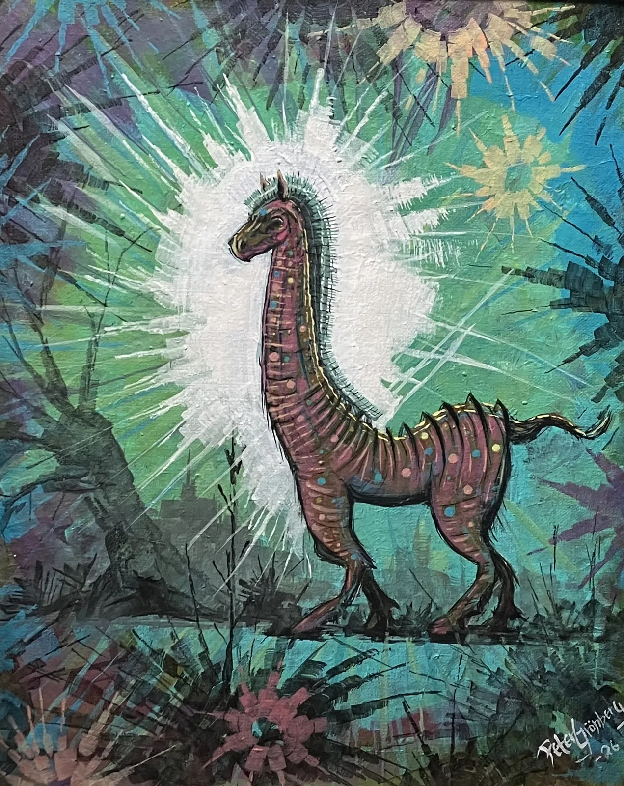 Akrylmålning av Peter Grönberg