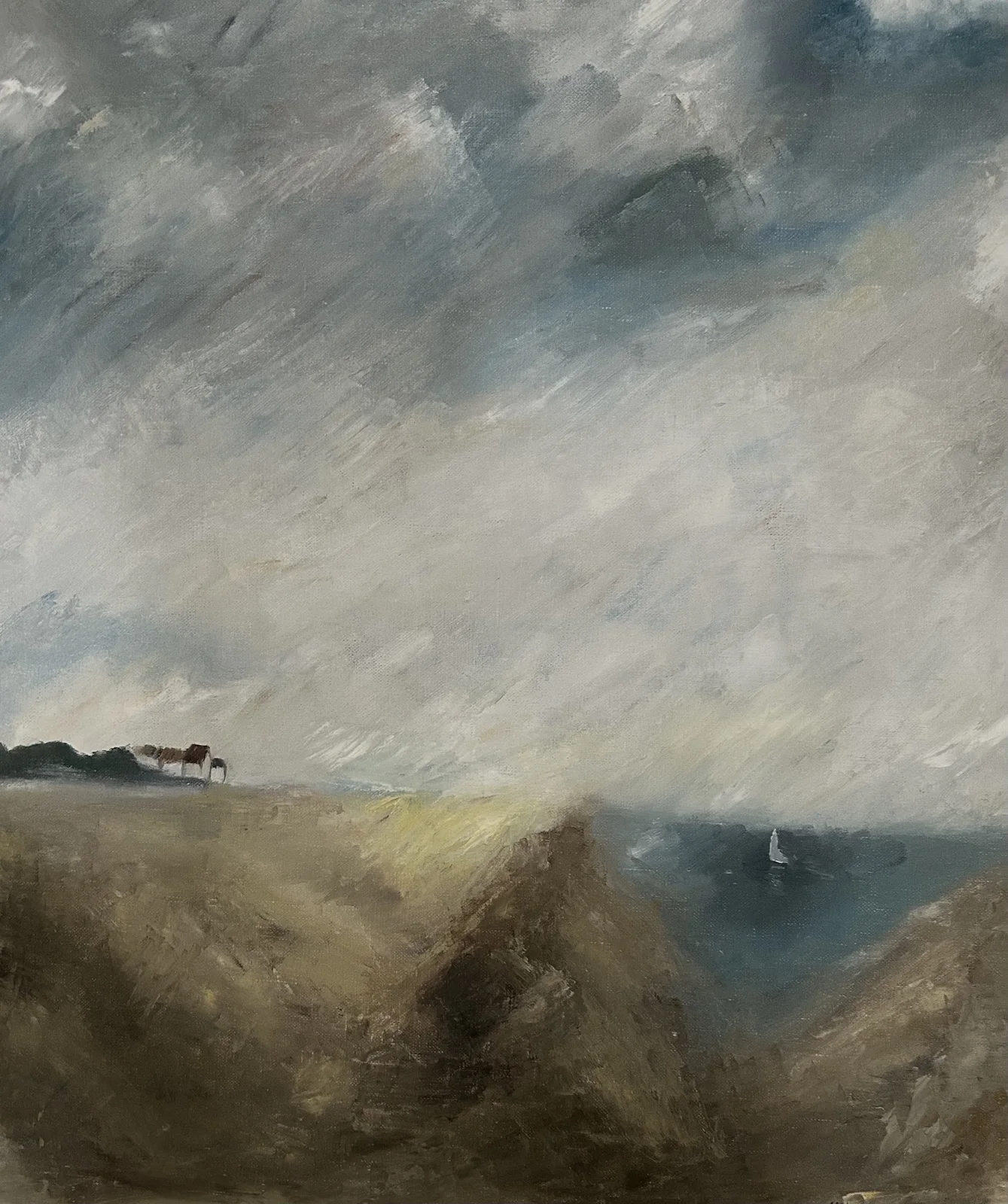 Oljemålning Ven av Dan Leonard Ulfskans