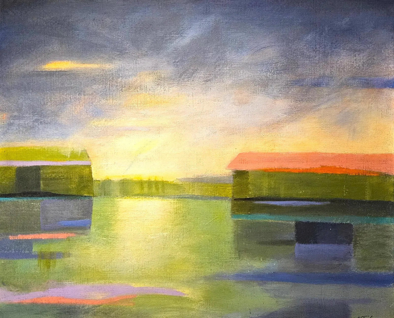 Akrylmålning Spegel av Eva Friskman