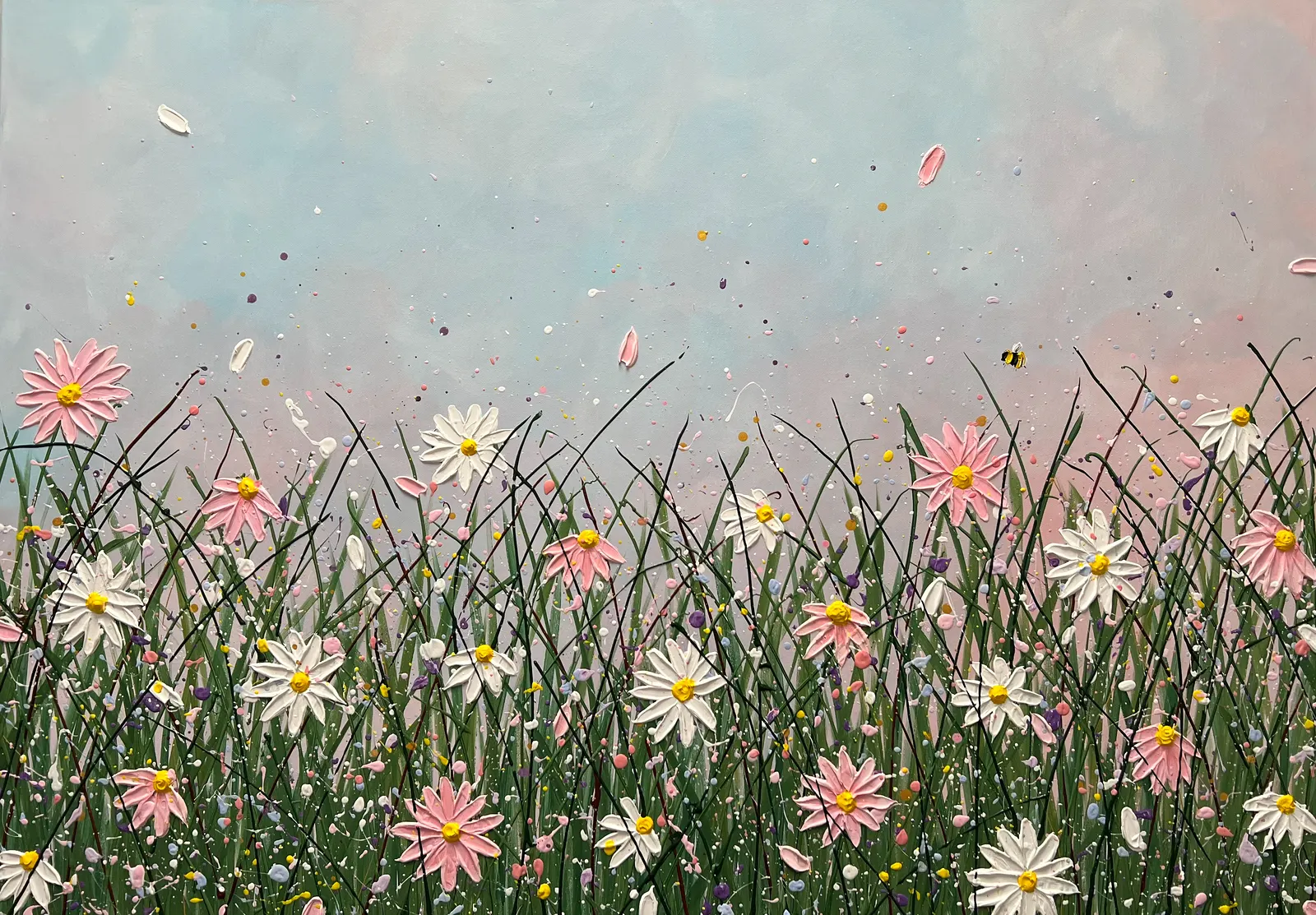 Akrylmålning Meadow No.1 av Veronica Fuchs