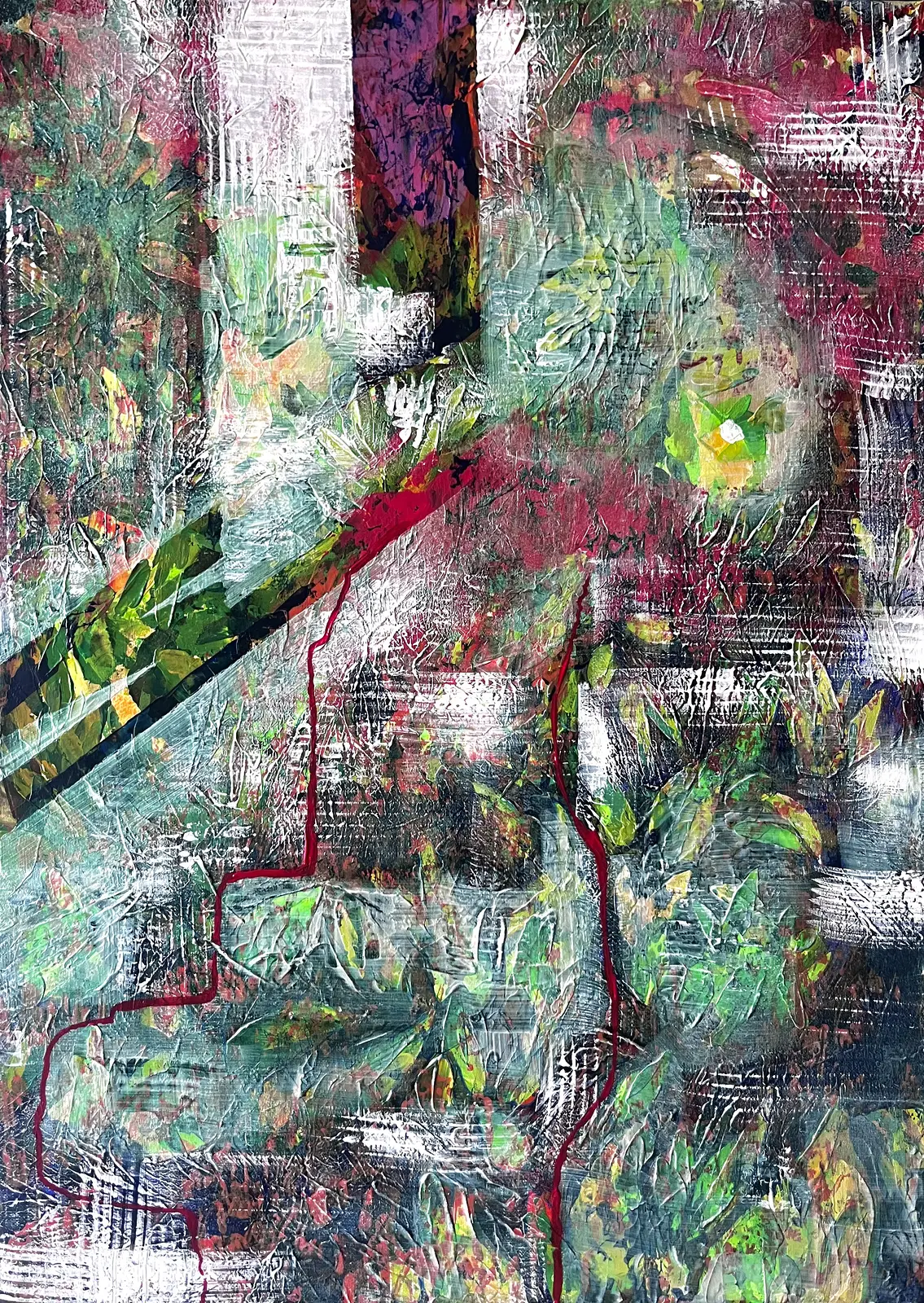 Akrylmålning Upplevelse av Louise Östberg