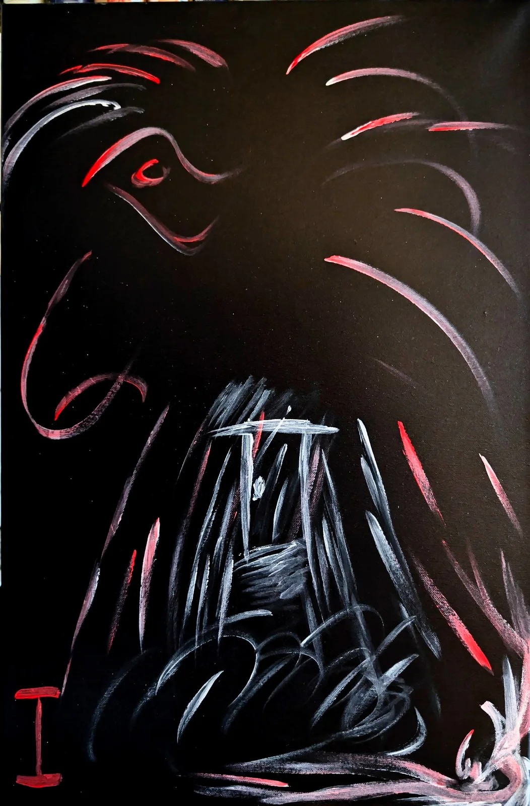 Akrylmålning Choose wisely av Christian Lindholm