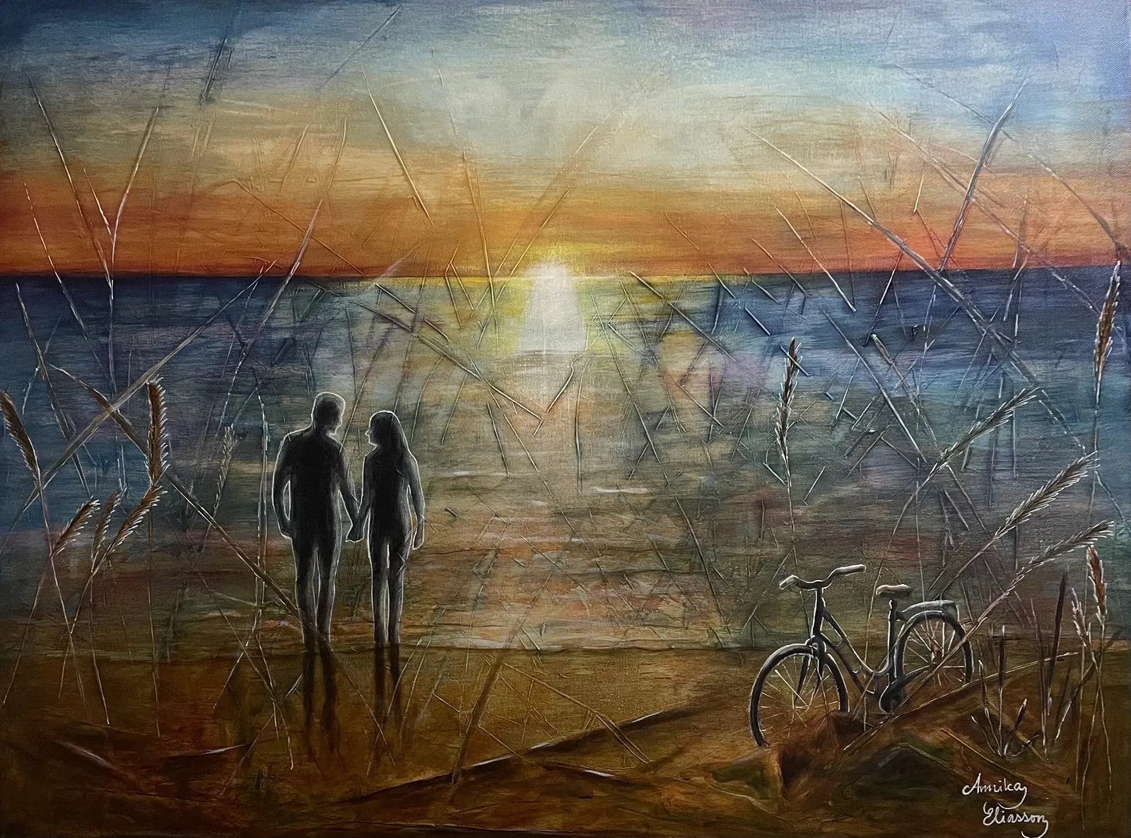 Akrylmålning Sommardröm av Annika Eliasson