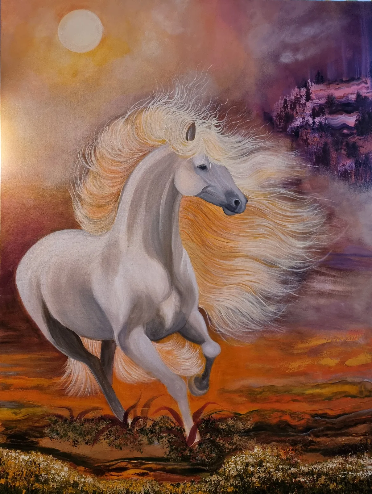 Akrylmålning Royal Hero av Pia Blomqvist von Rosen