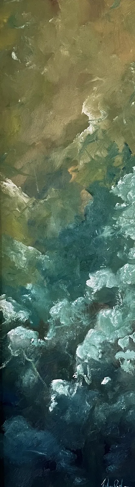 Oljemålning Electric av John Eriksson