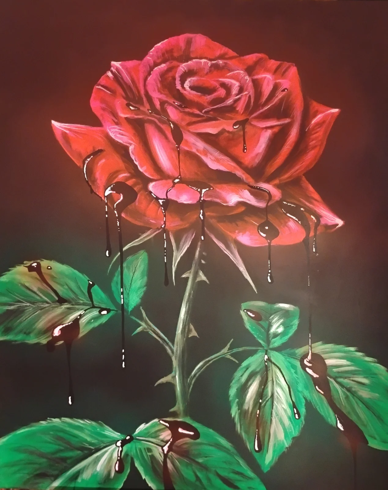 Akrylmålning I'll Be Fine av Anders Danielsson