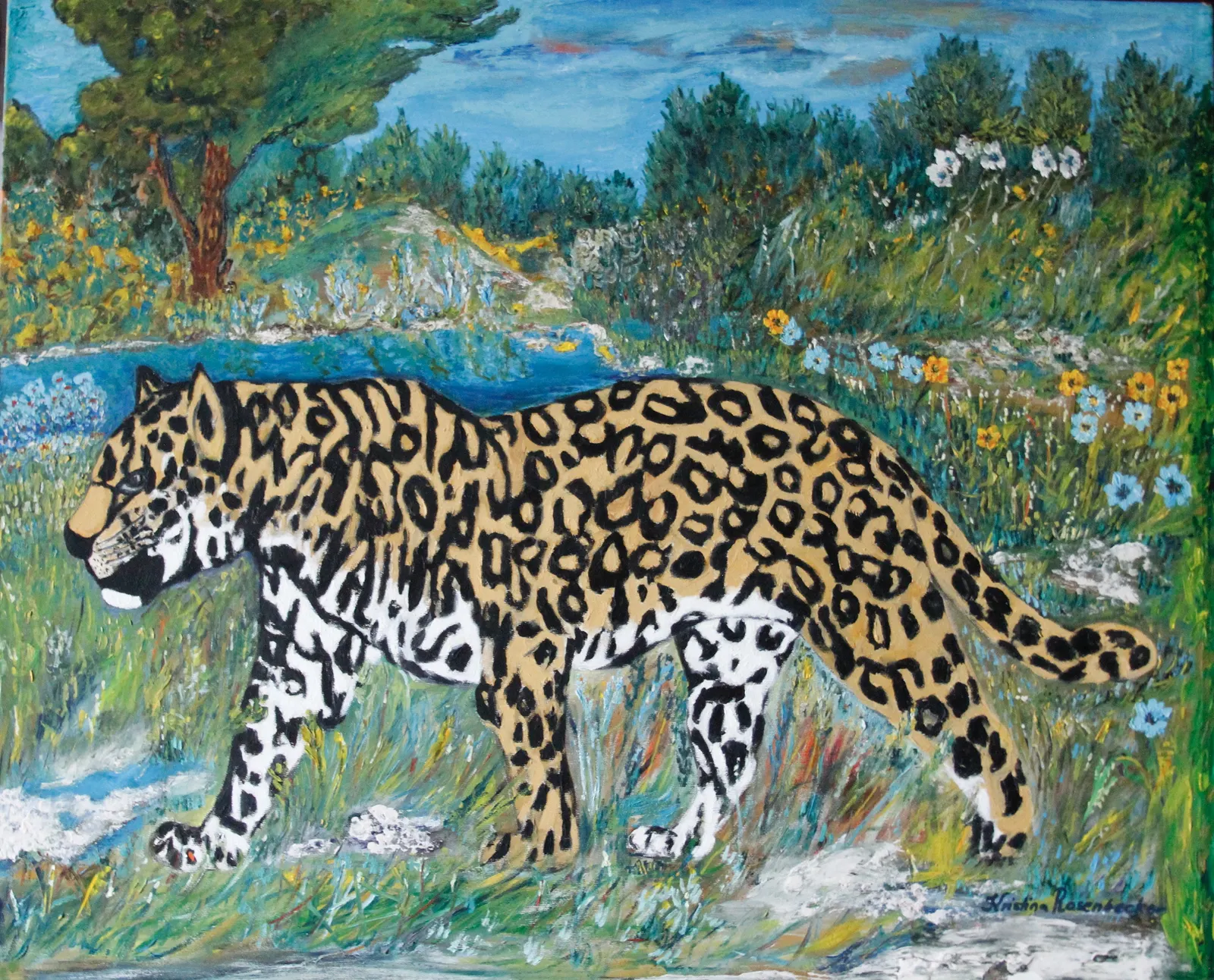 Oljemålning av Kristina Rosenbecker