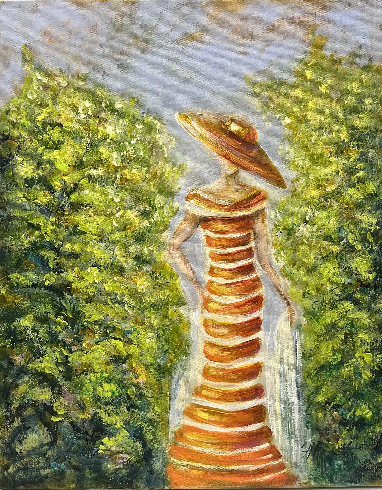 Akrylmålning En doft av sommaren av Pirkko Mikkonen