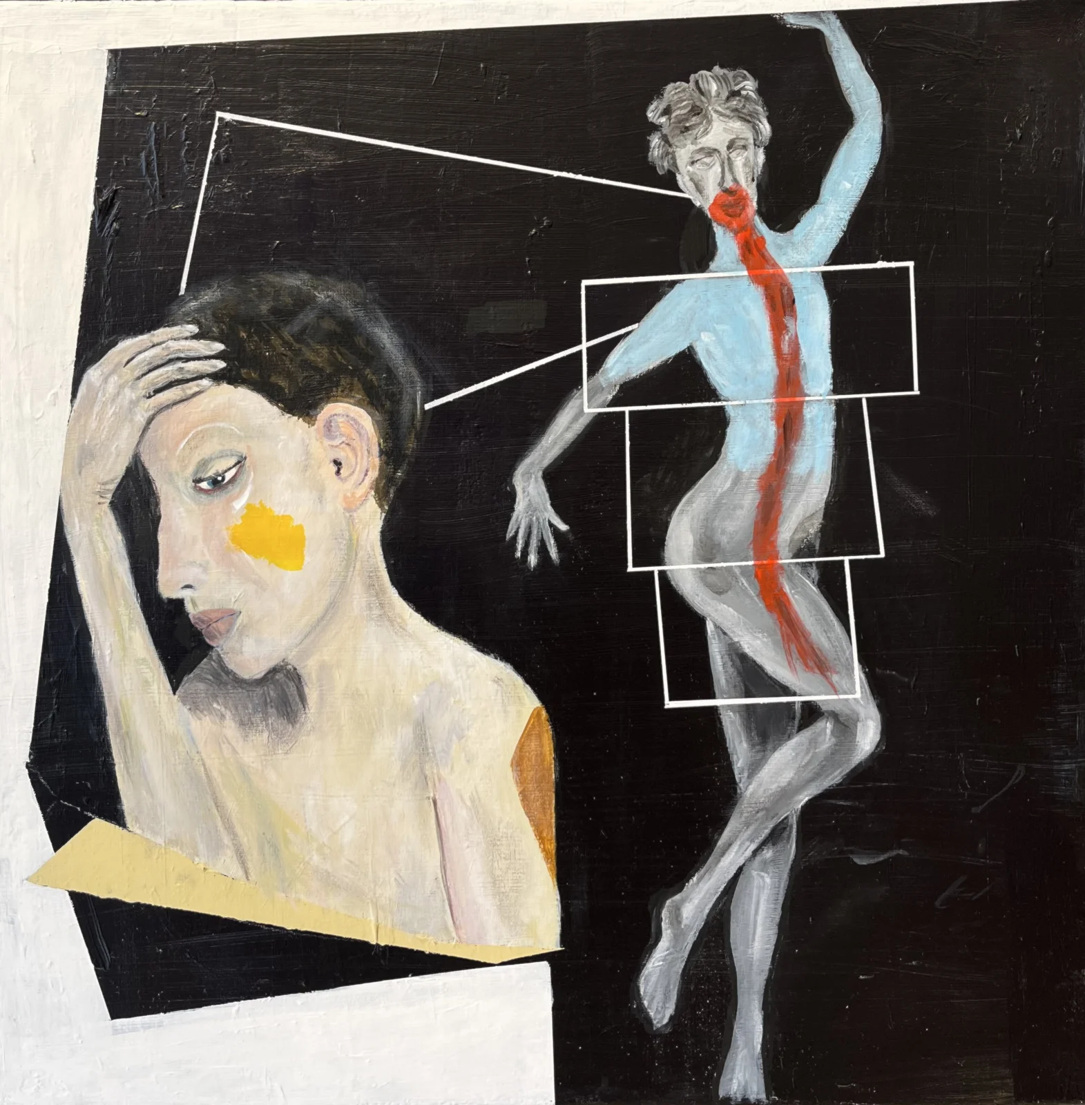 Akrylmålning Martha av Håkan Bystedt