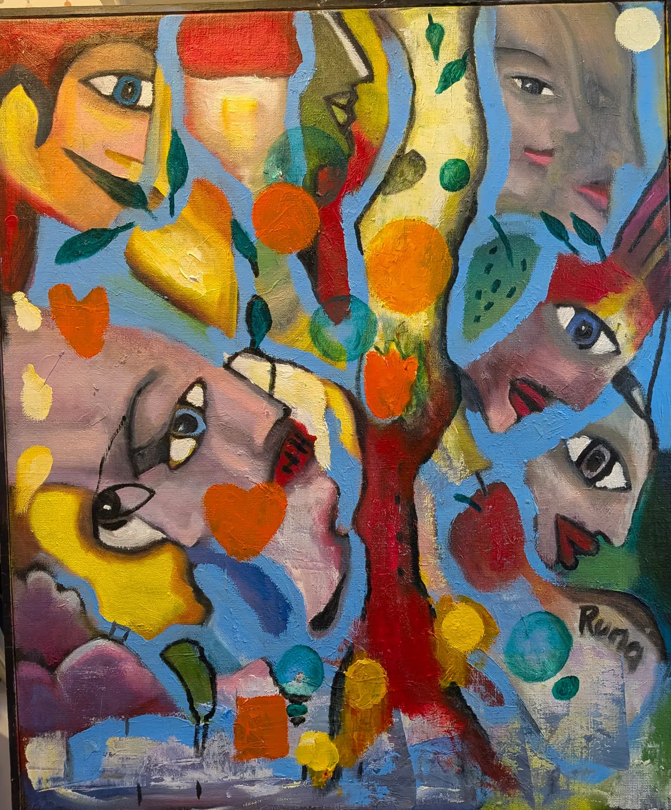 Oljemålning av Runa Lindell