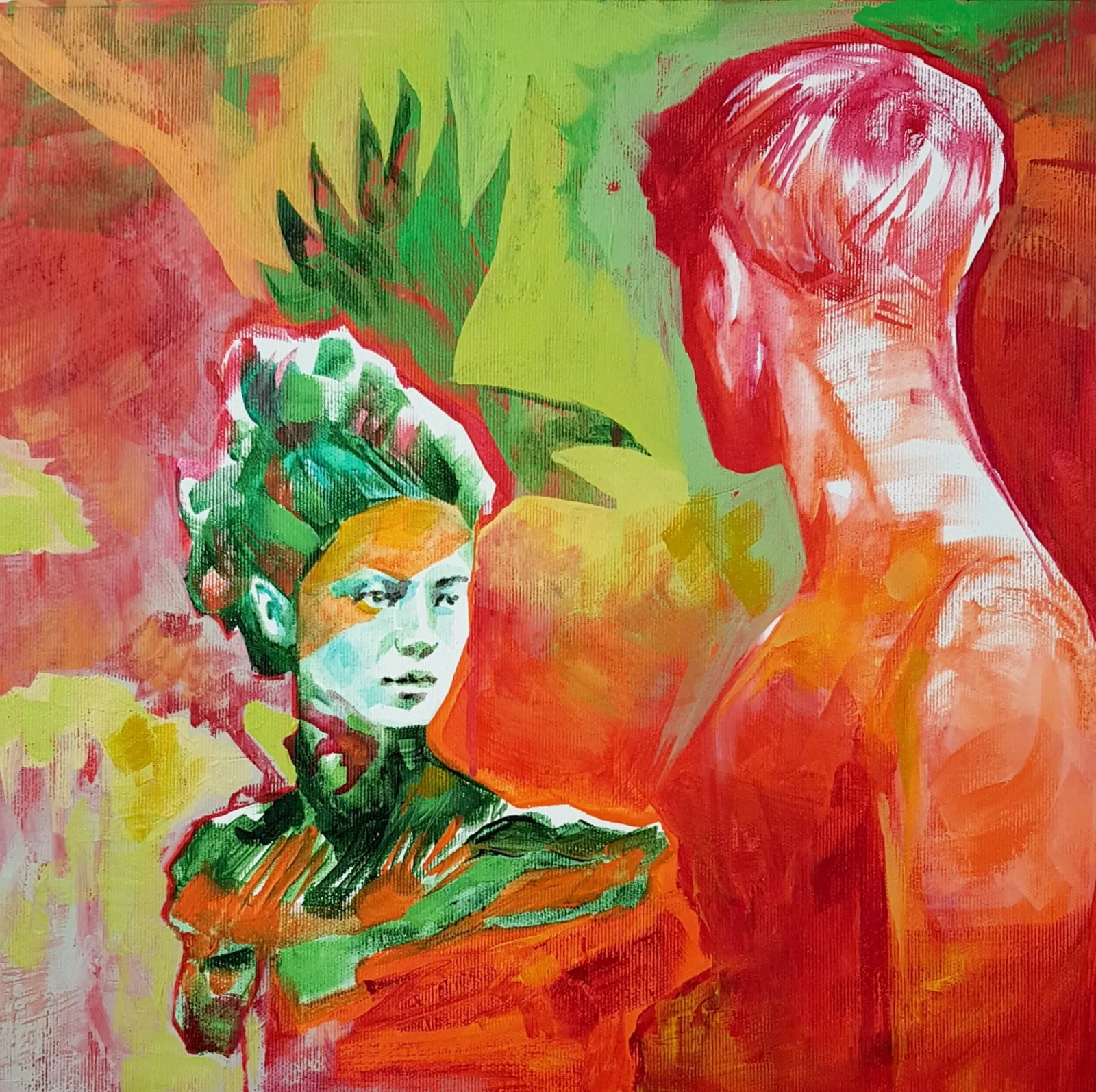 Akrylmålning A little bit dangerous av Daniel Vandinja