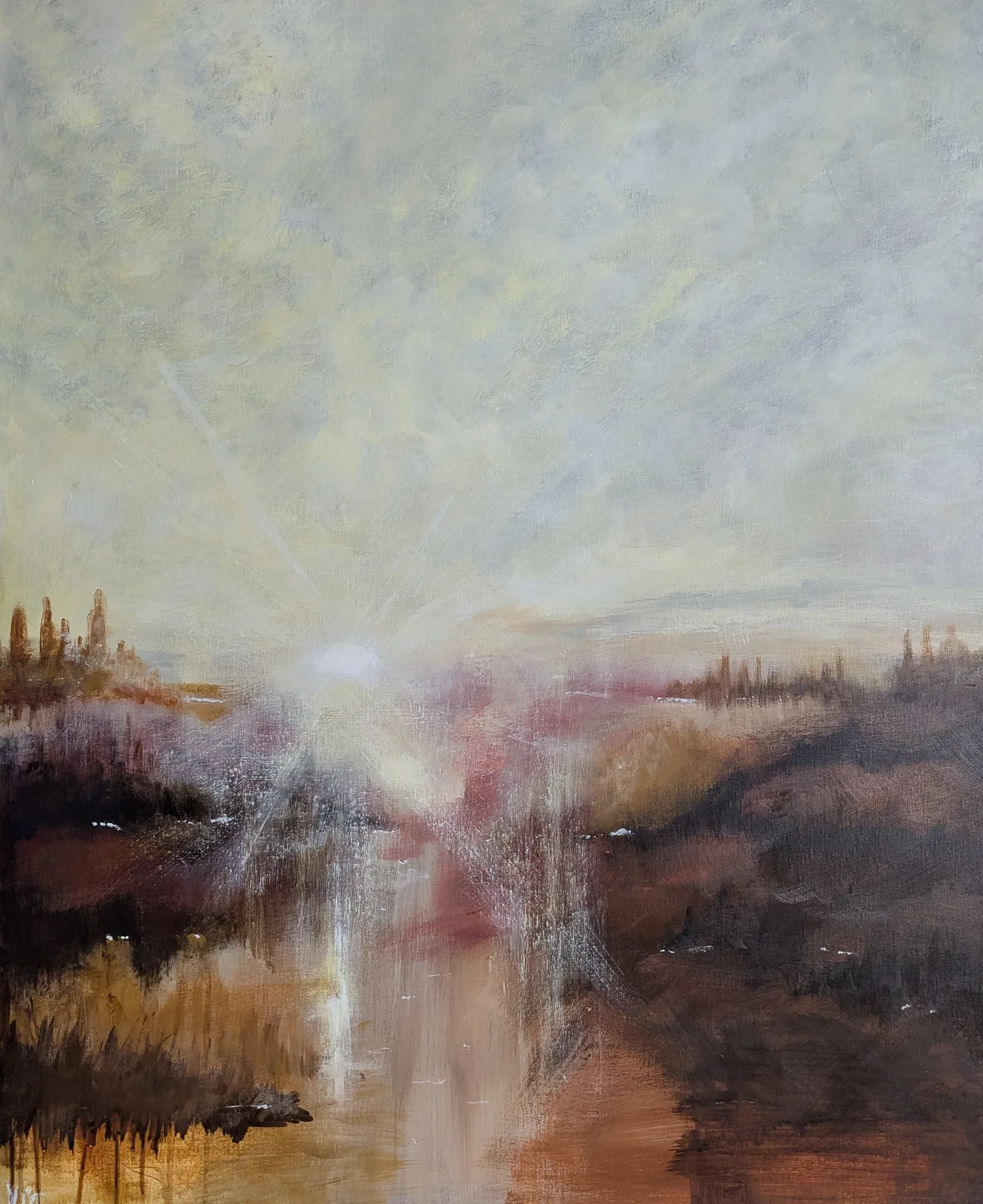 Akrylmålning Light. Life. Love av Victoria Sellgren