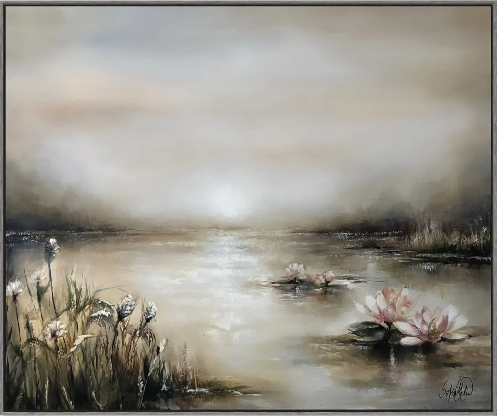 Akrylmålning Lilylight av Sofia Åhlin