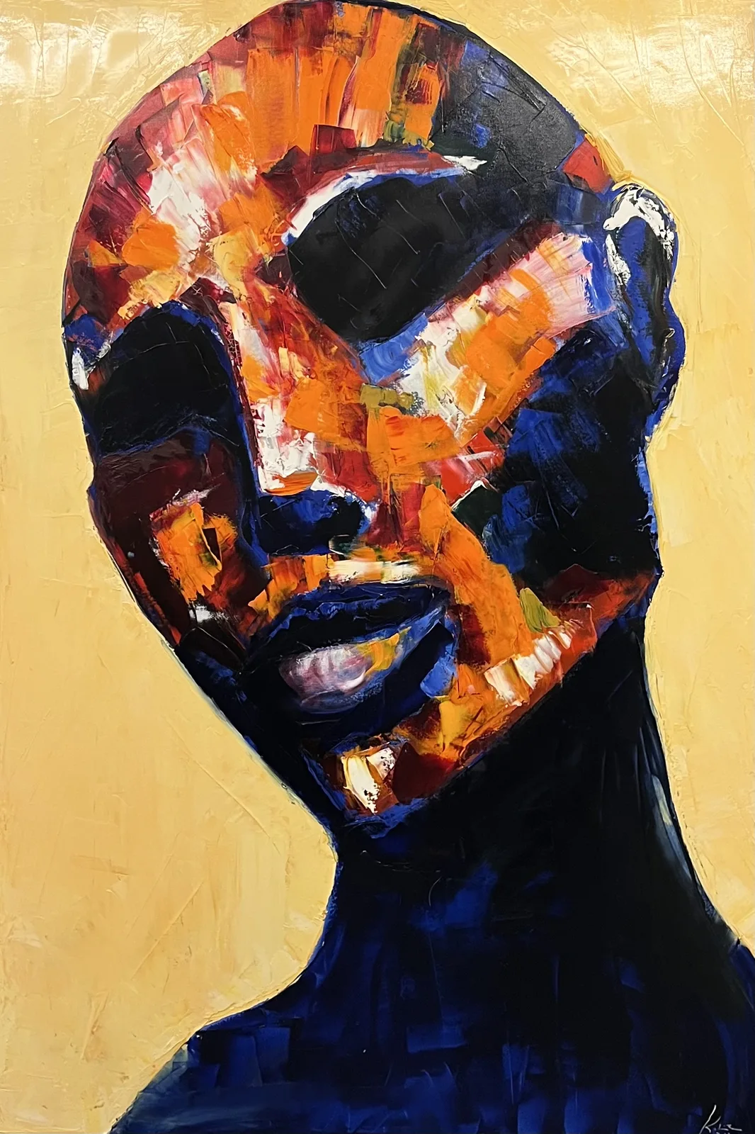 Oljemålning Gilgamesh av Kalle Loebbert