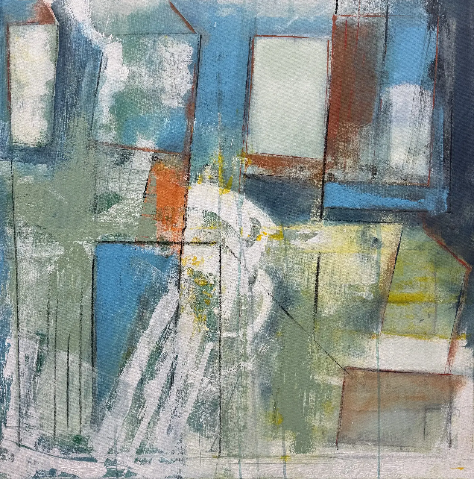 Akrylmålning Eureka av Catharina Bauer