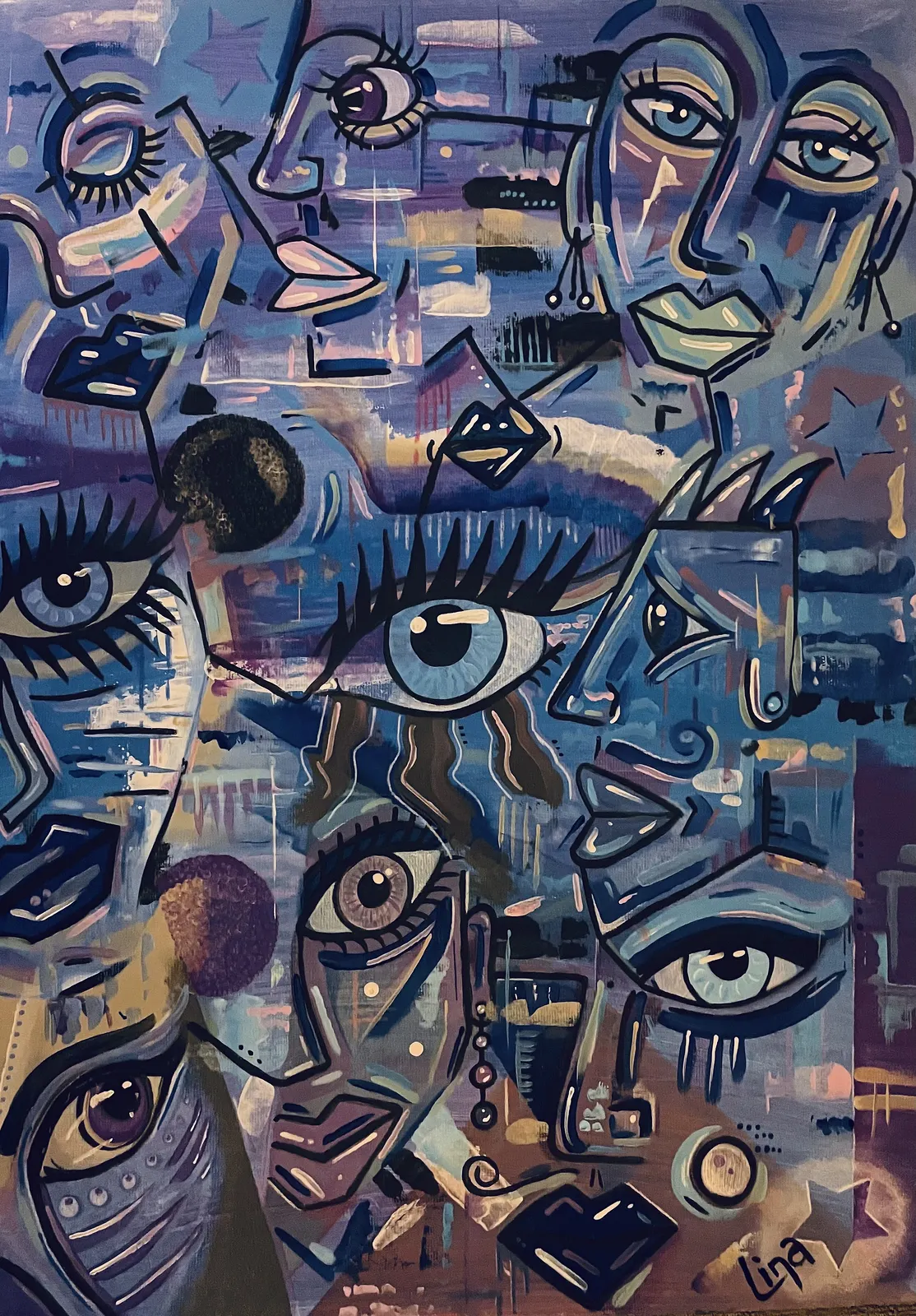 Akrylmålning Avatar av Lina A Nordblad