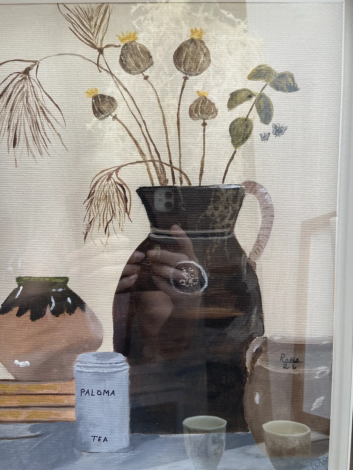 Akrylmålning Keramiksamling av Christina Fransson