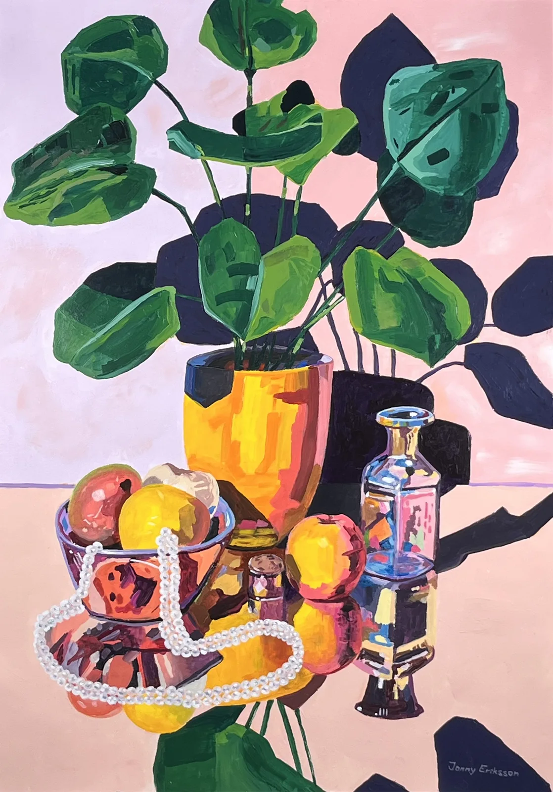 Akrylmålning Vasastan av Jonny Eriksson