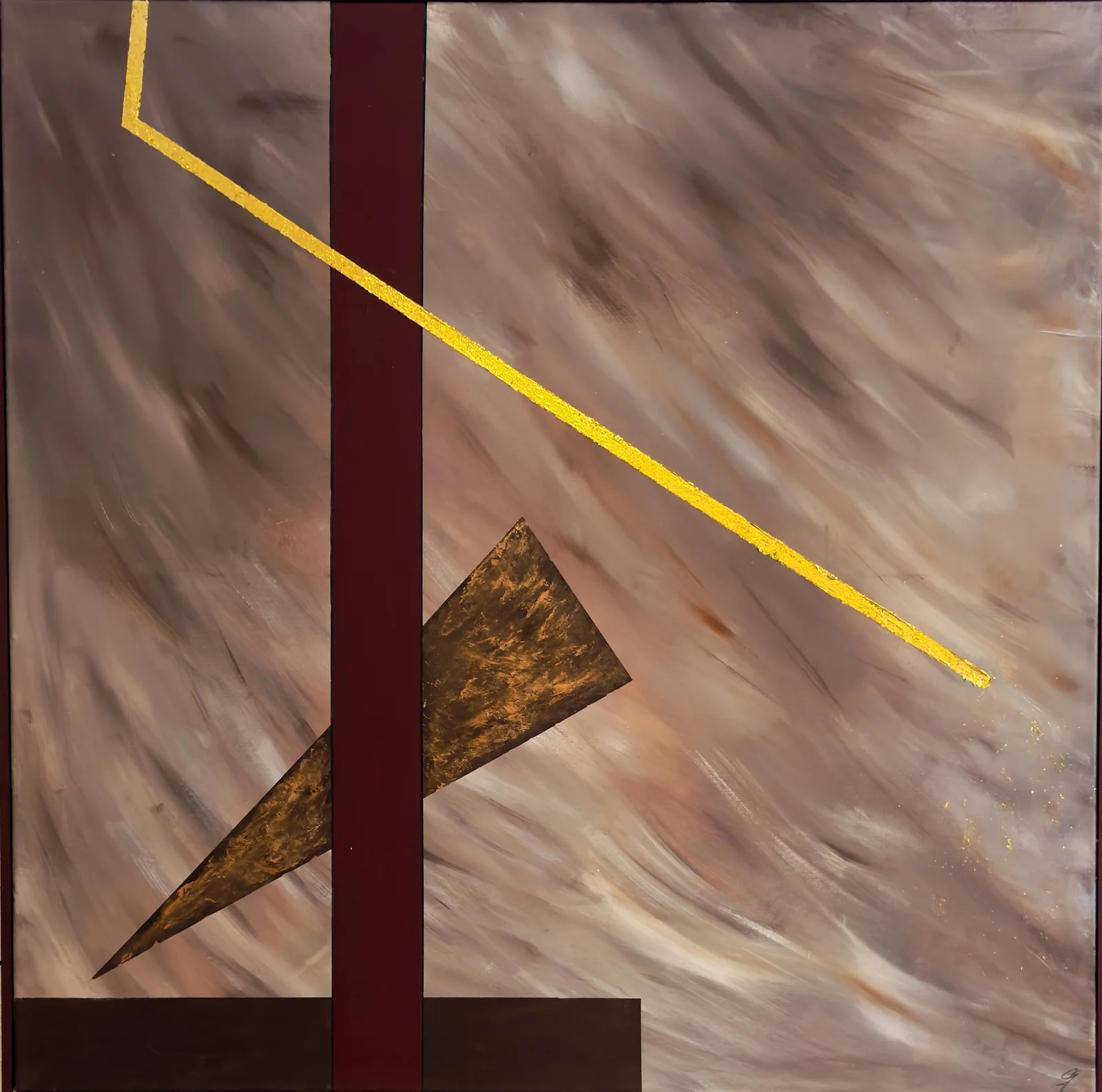 Akrylmålning Perfekt storm av CARINA GLANTZBERG