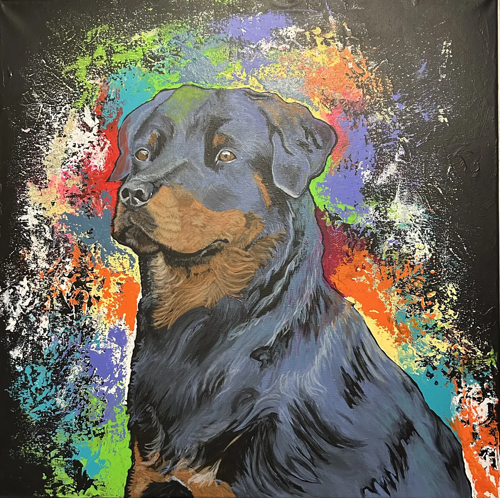 Akrylmålning av Tinis Q