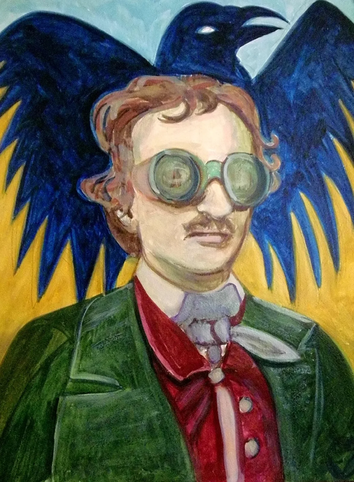 85 ) Eddie Poe in Steam Funk Googles av Victor Finnigan