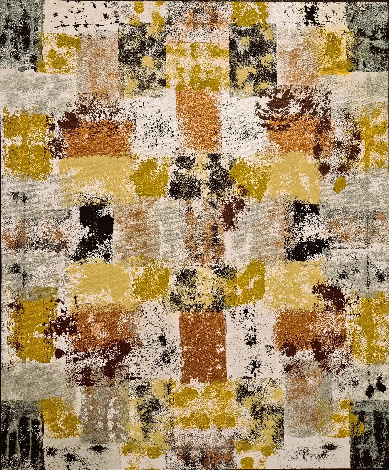 Akrylmålning Bricks av Tommy Vähä-Rainio