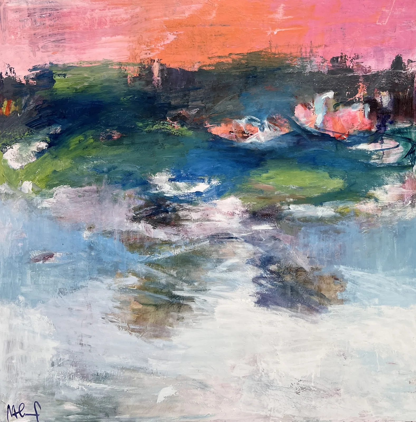 Oljemålning Intryck av Monica Hagebrand