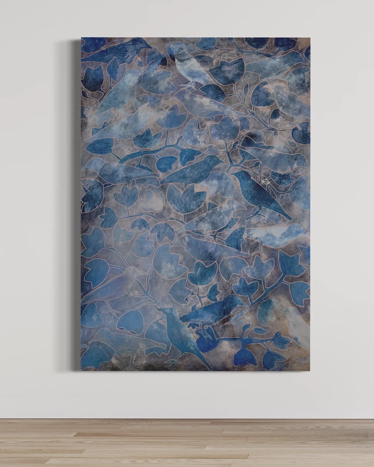 Fågel blå av Eva-Lotta Helgesson