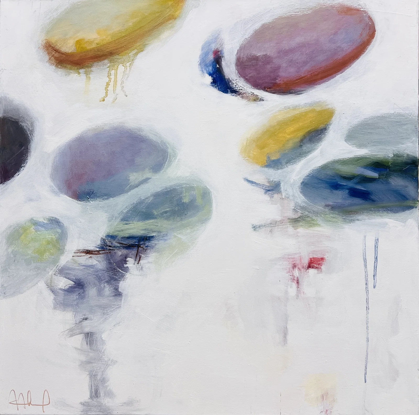 Oljemålning Rörelse av Monica Hagebrand