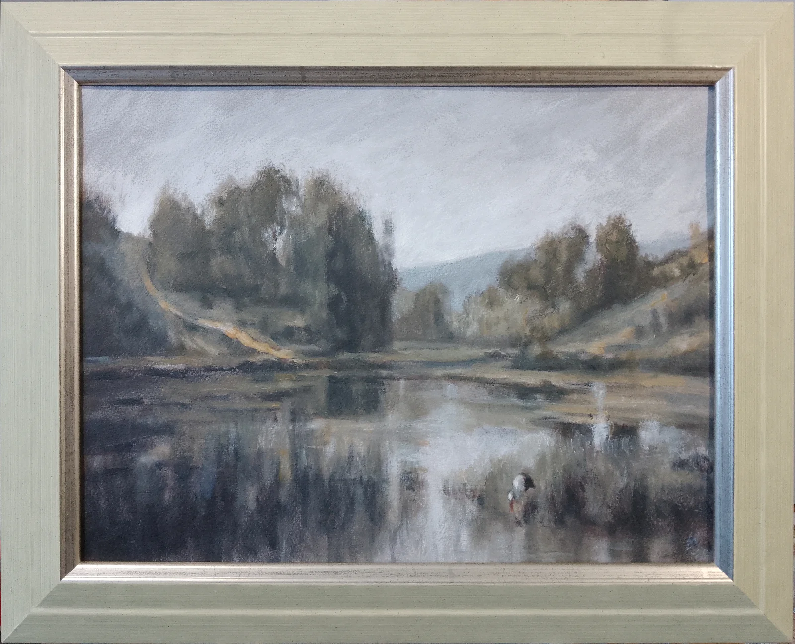 Oljemålning Häger #2 av Stefan Nyman