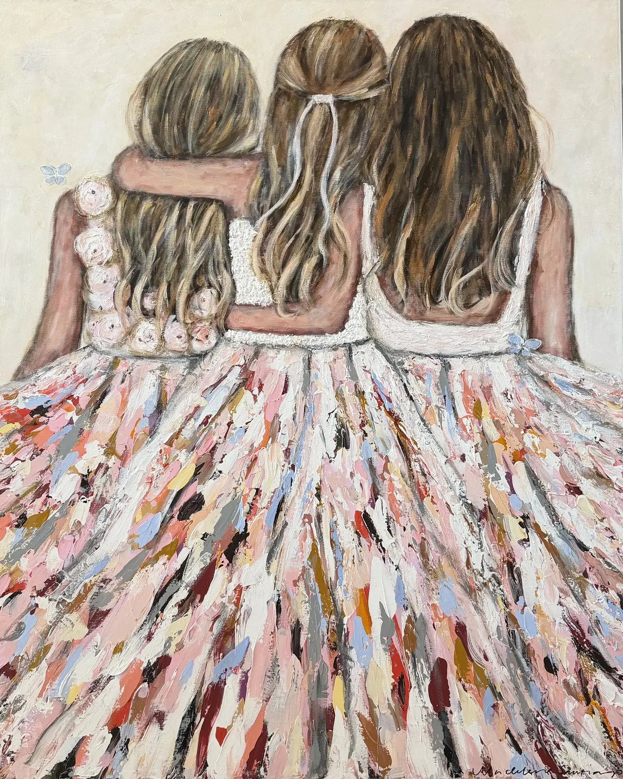 Akrylmålning Our story av Madeleine Santiago Elofsson