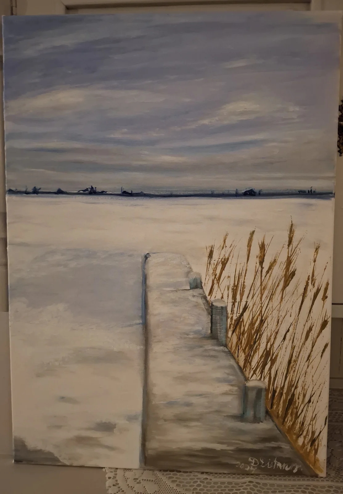 Oljemålning Vinter av Dan Dietrichson