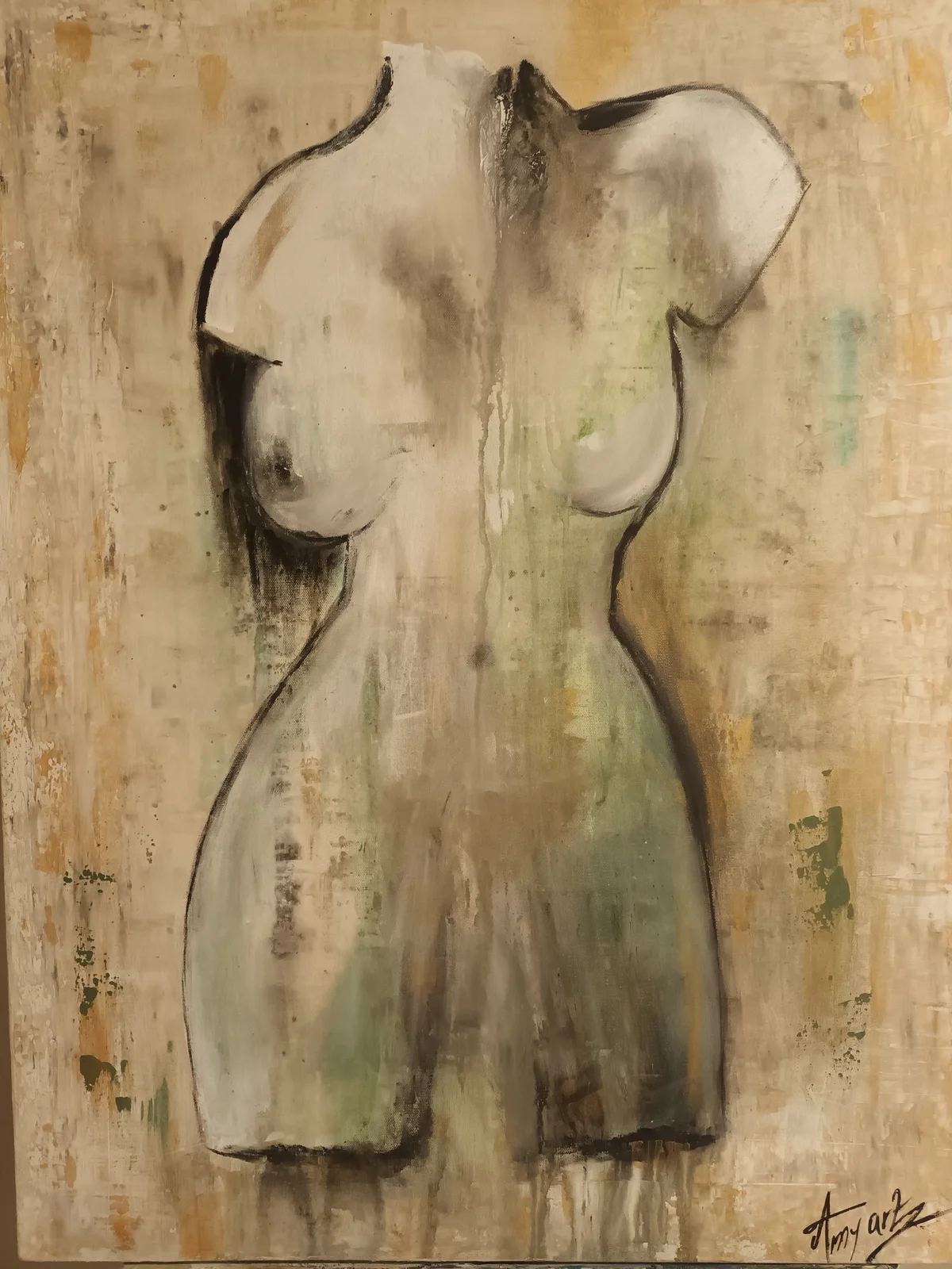 Akrylmålning Akt av Amela Gazic-Begovic