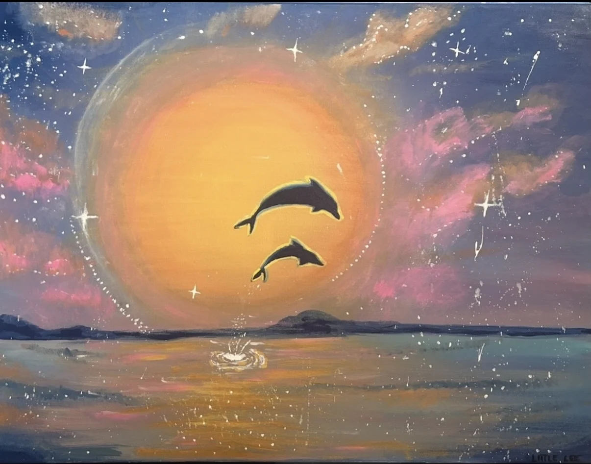 Akrylmålning Ocean of Dreams av Little Lee