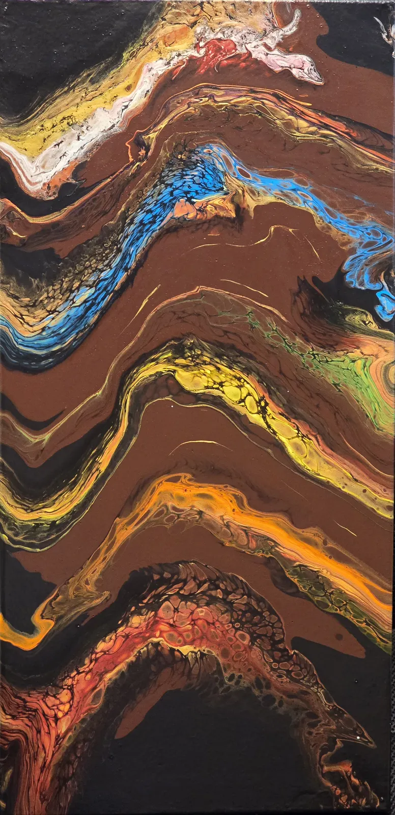 Akrylmålning Sju stråk av Marita Westerberg