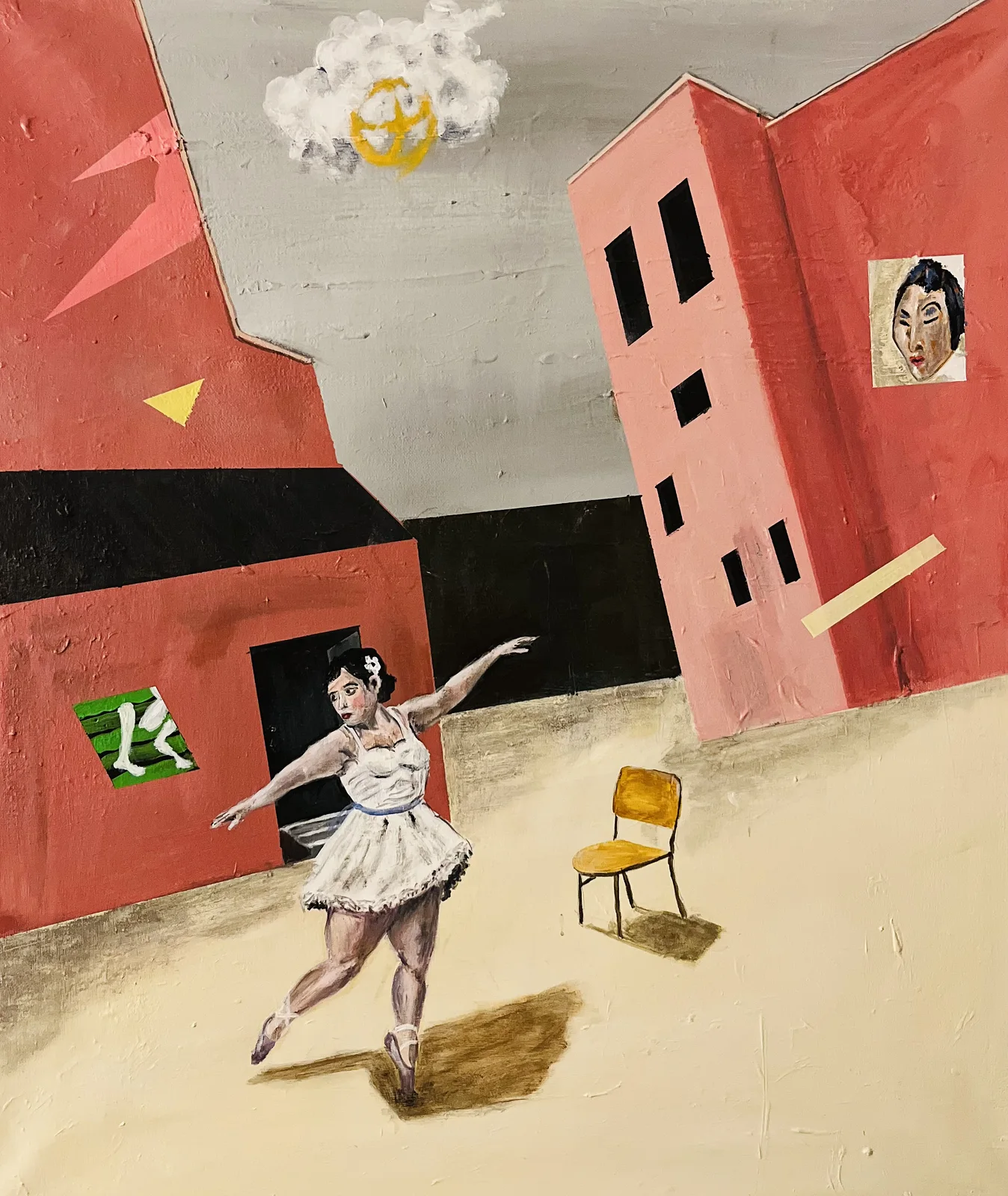 Akrylmålning JerseyGirl av Håkan Bystedt