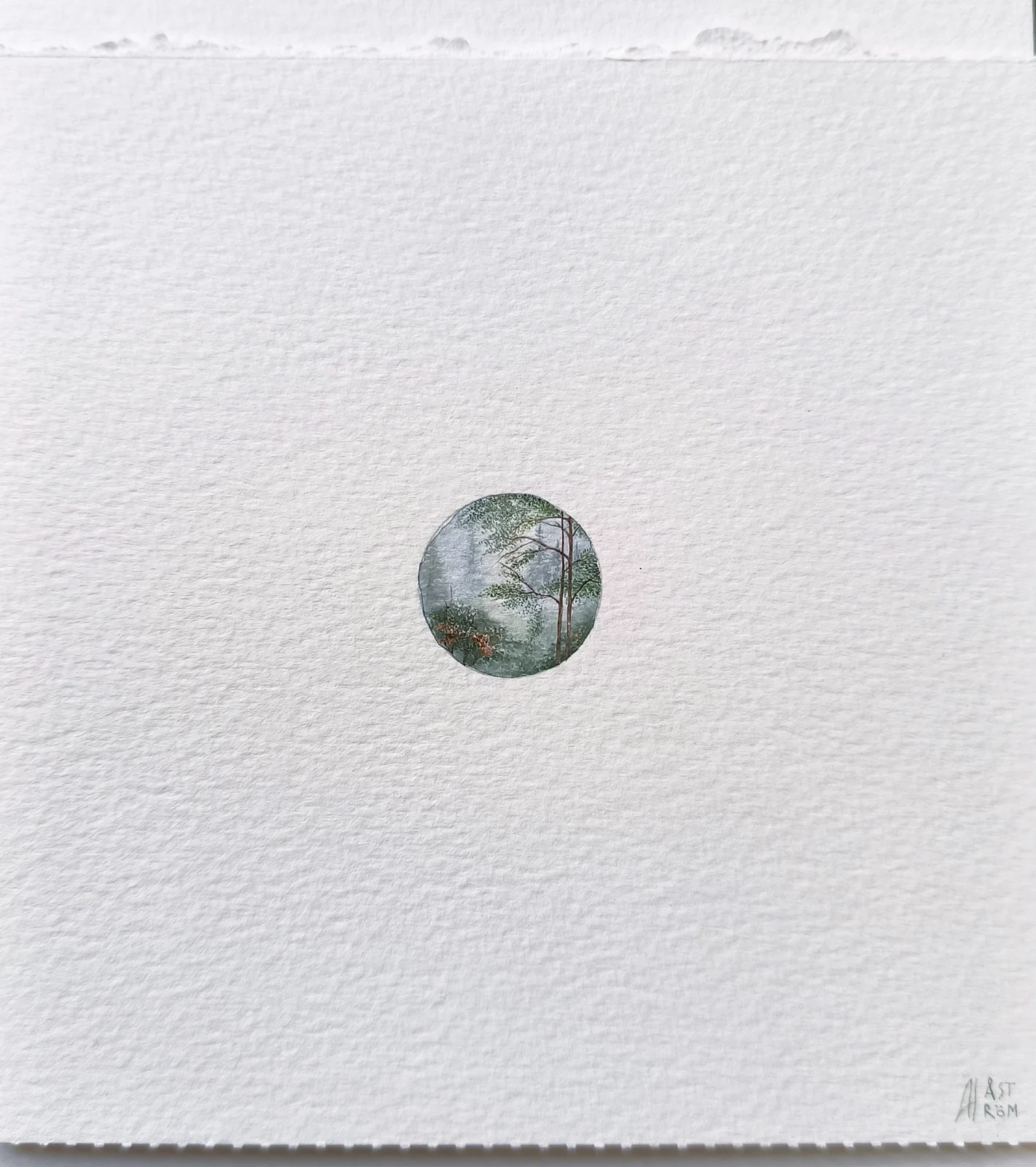 Akvarell Just be av Anna Åström