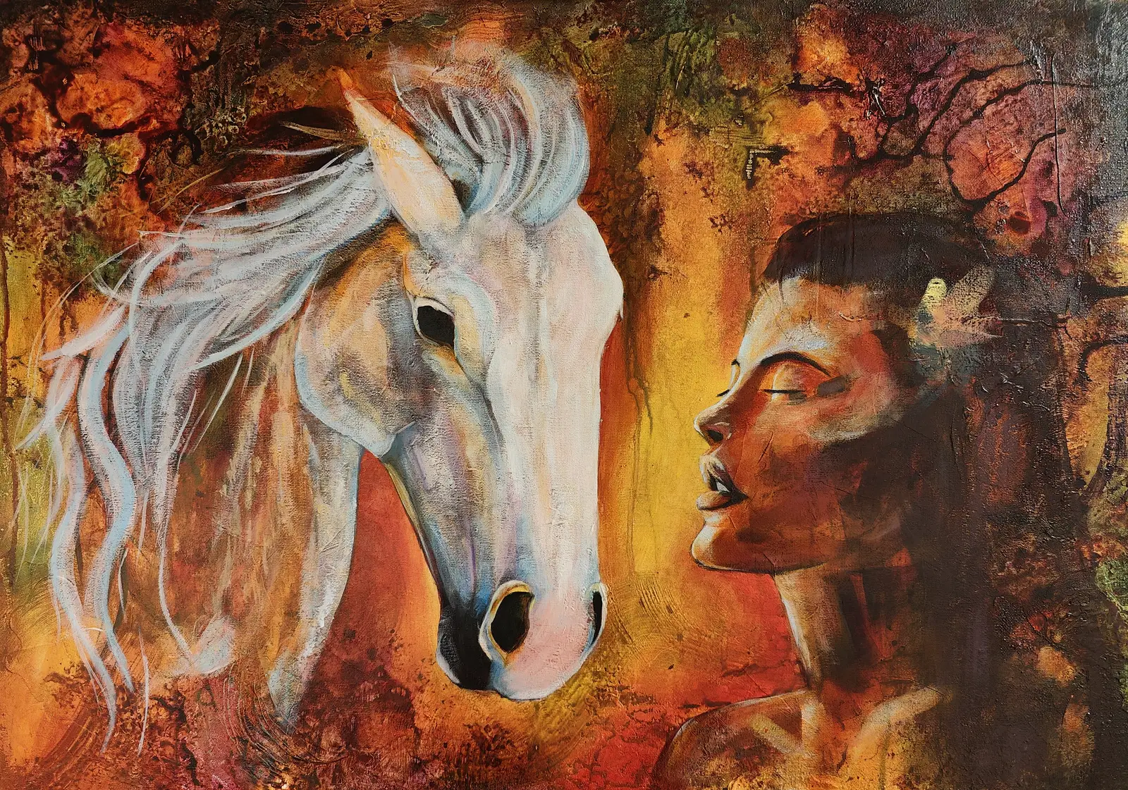 Akrylmålning Unity av Annie Magnusson