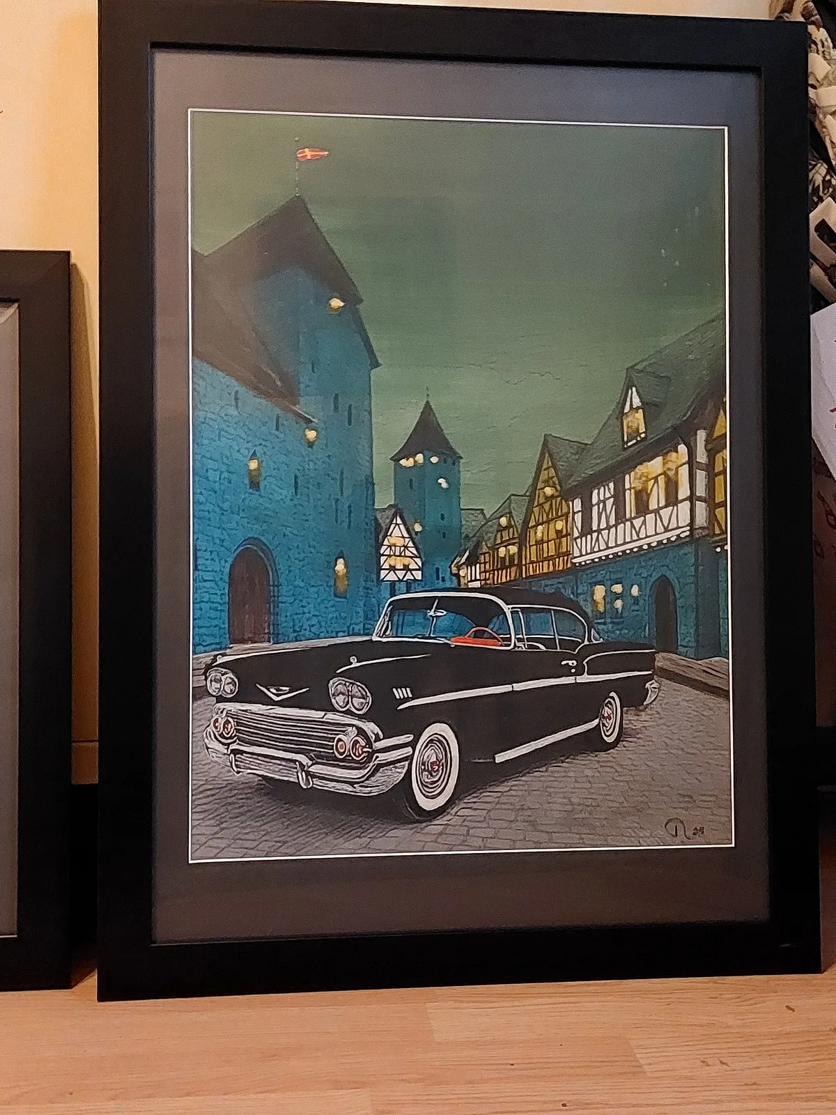 Akrylmålning Blair 1958 av Berg Tony