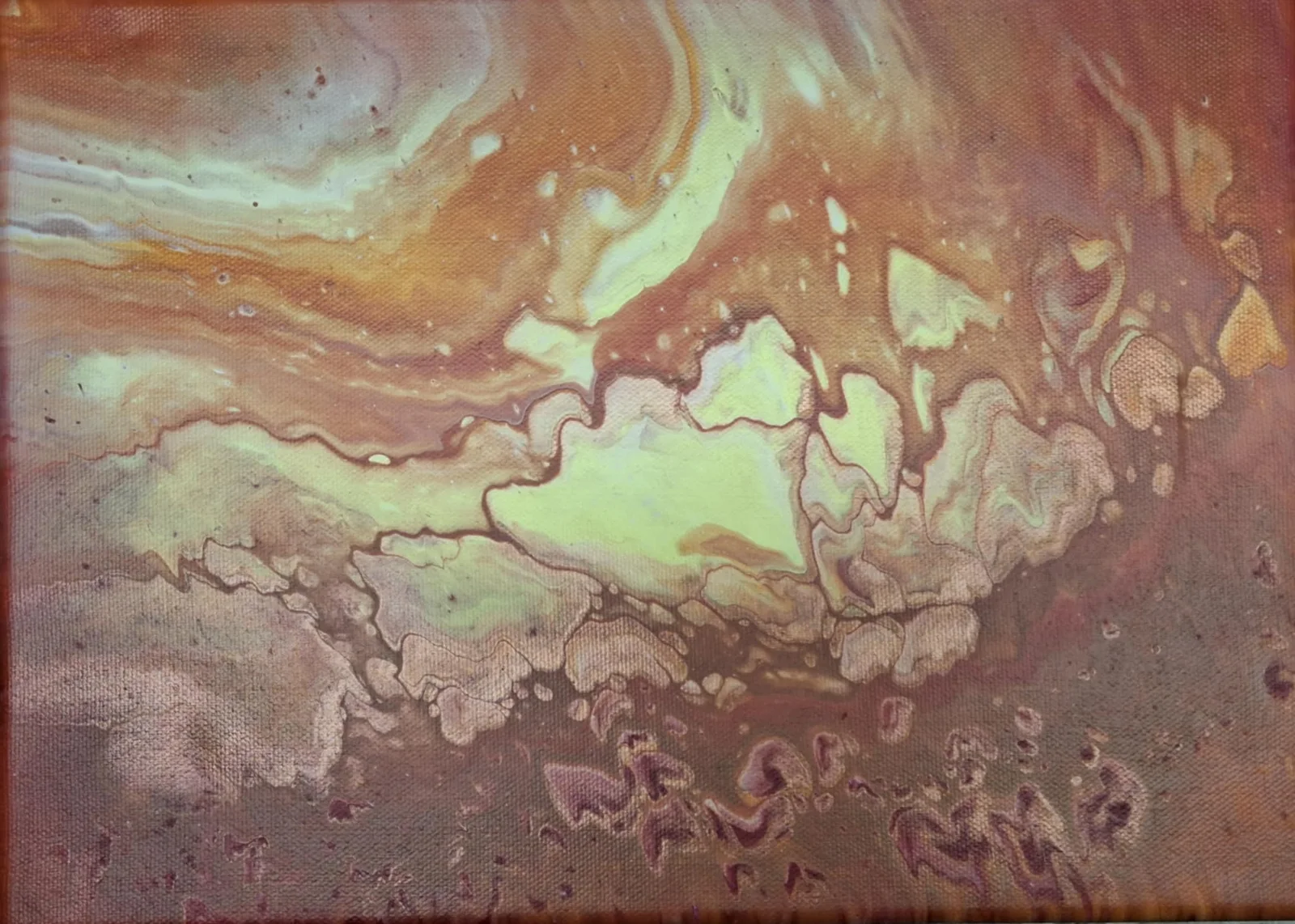 Akrylmålning Solstorm av Belinda Jörgensen